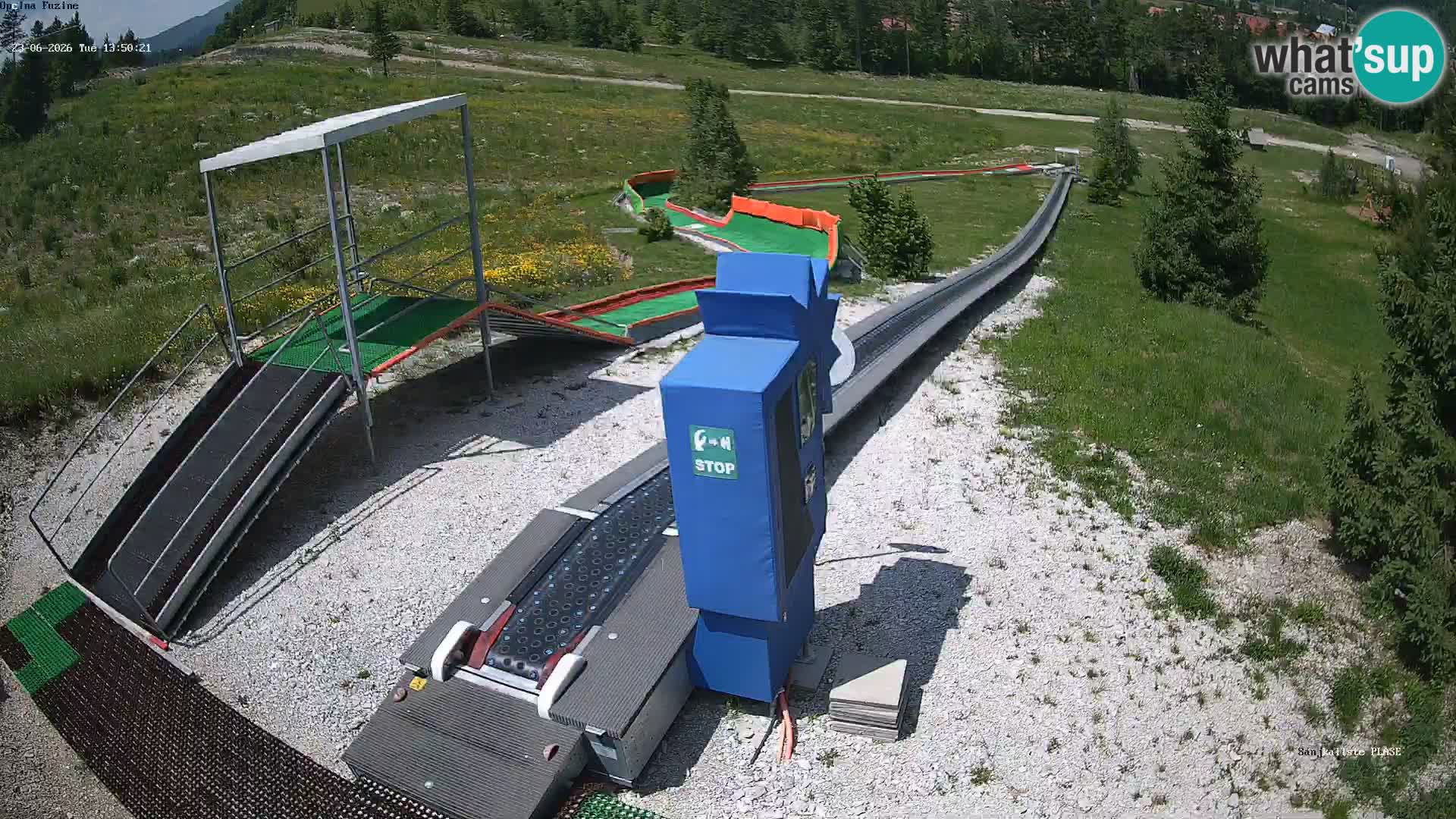 Live webcam Pista da slittino Fužine – Croazia