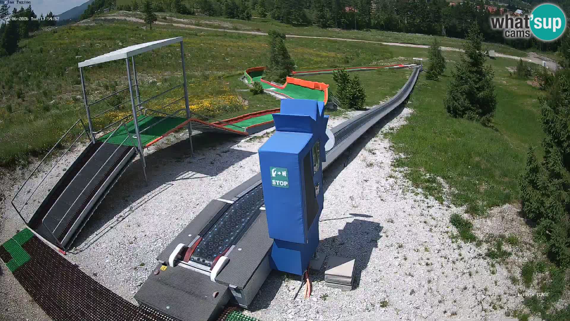 Live webcam Fužine toboggan run – Croatia