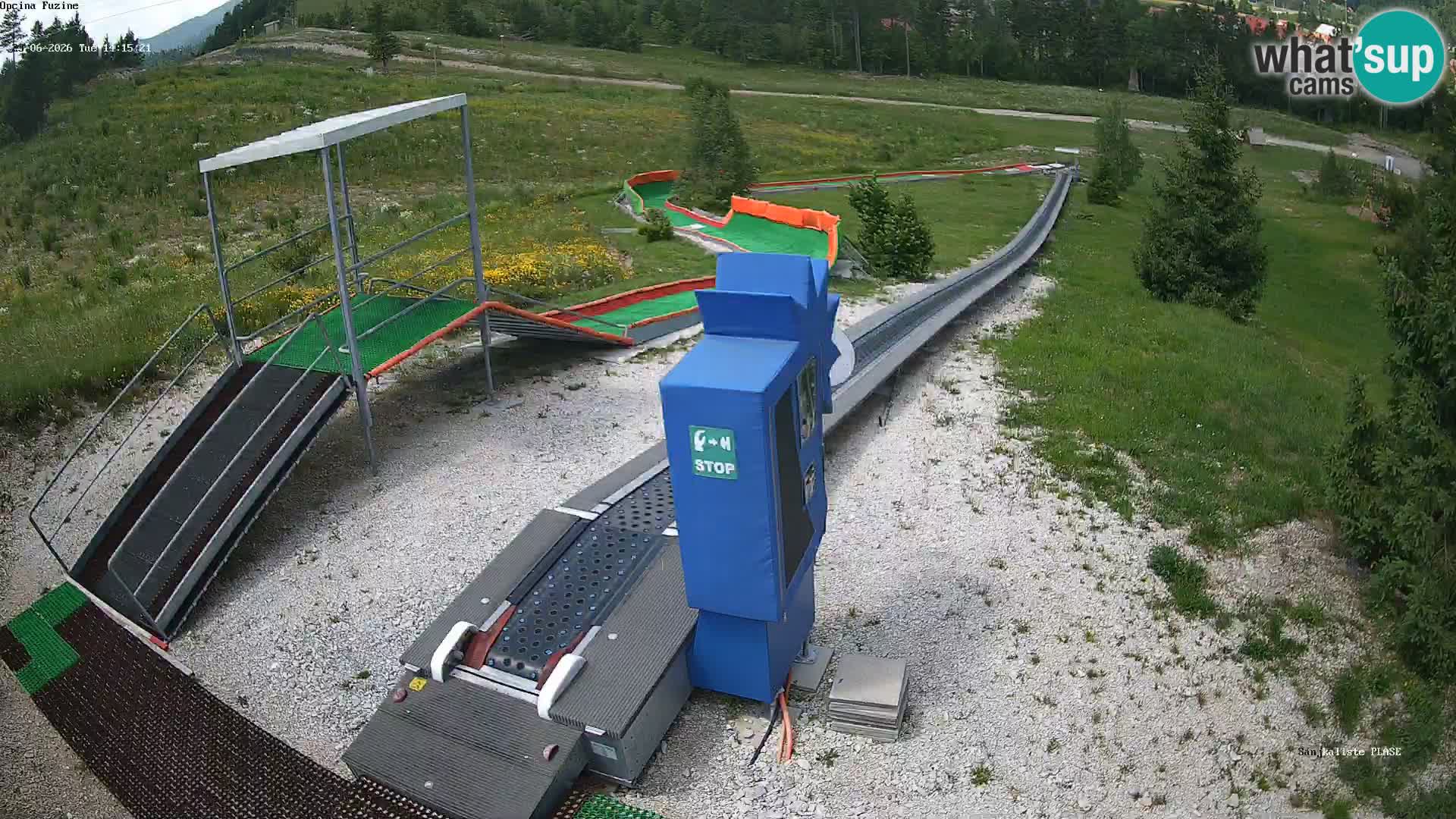 Live webcam Pista da slittino Fužine – Croazia