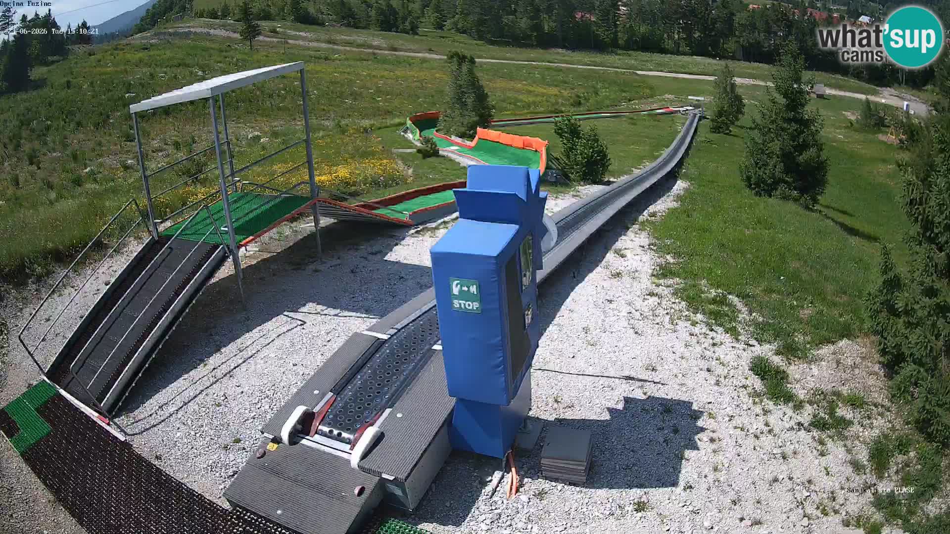 Live webcam Fužine toboggan run – Croatia
