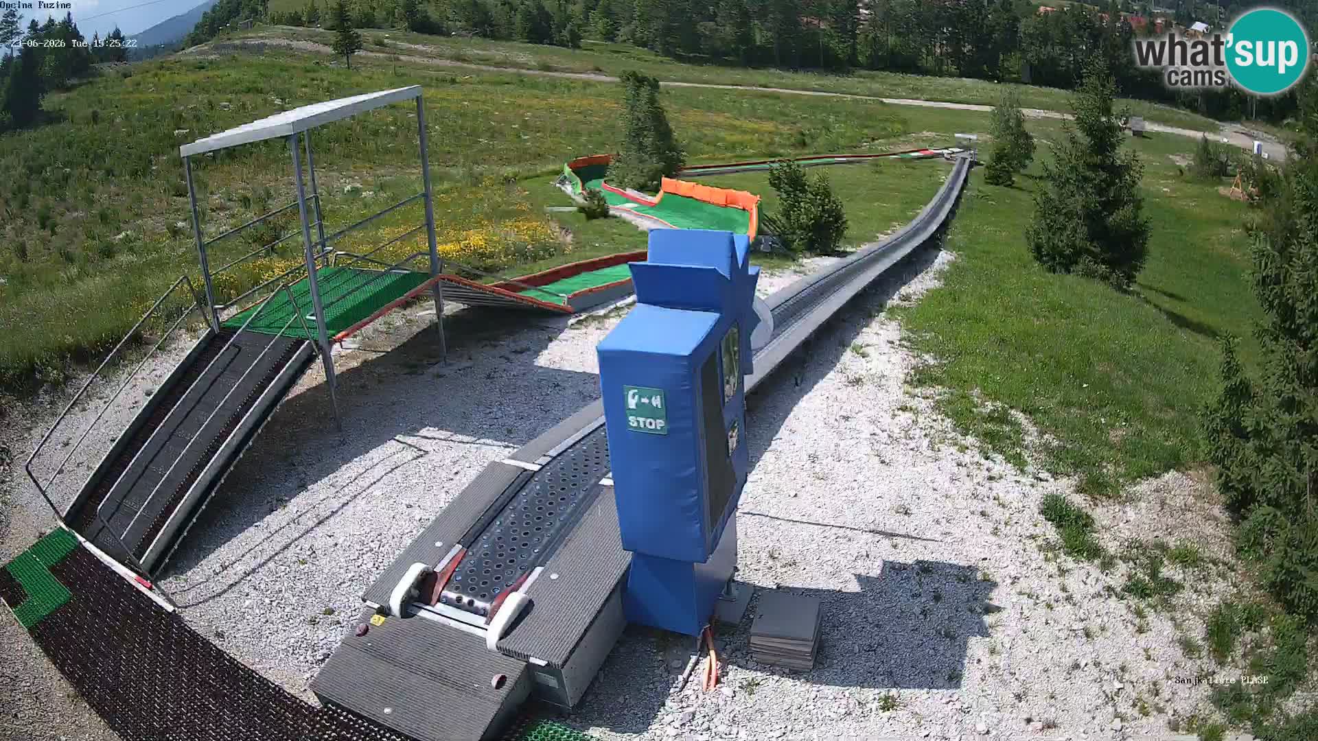 Webcam en direct Piste de luge de Fužine – Croatie