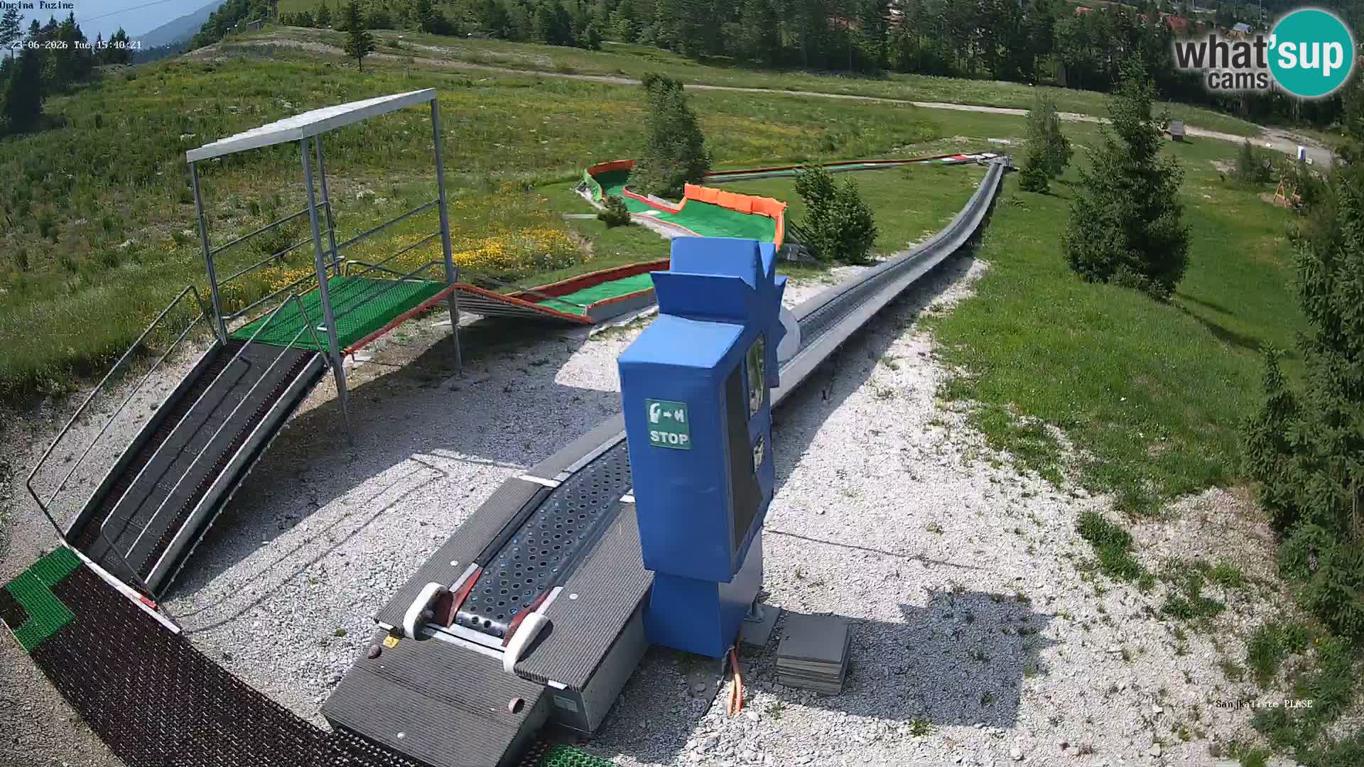 Webcam en direct Piste de luge de Fužine – Croatie