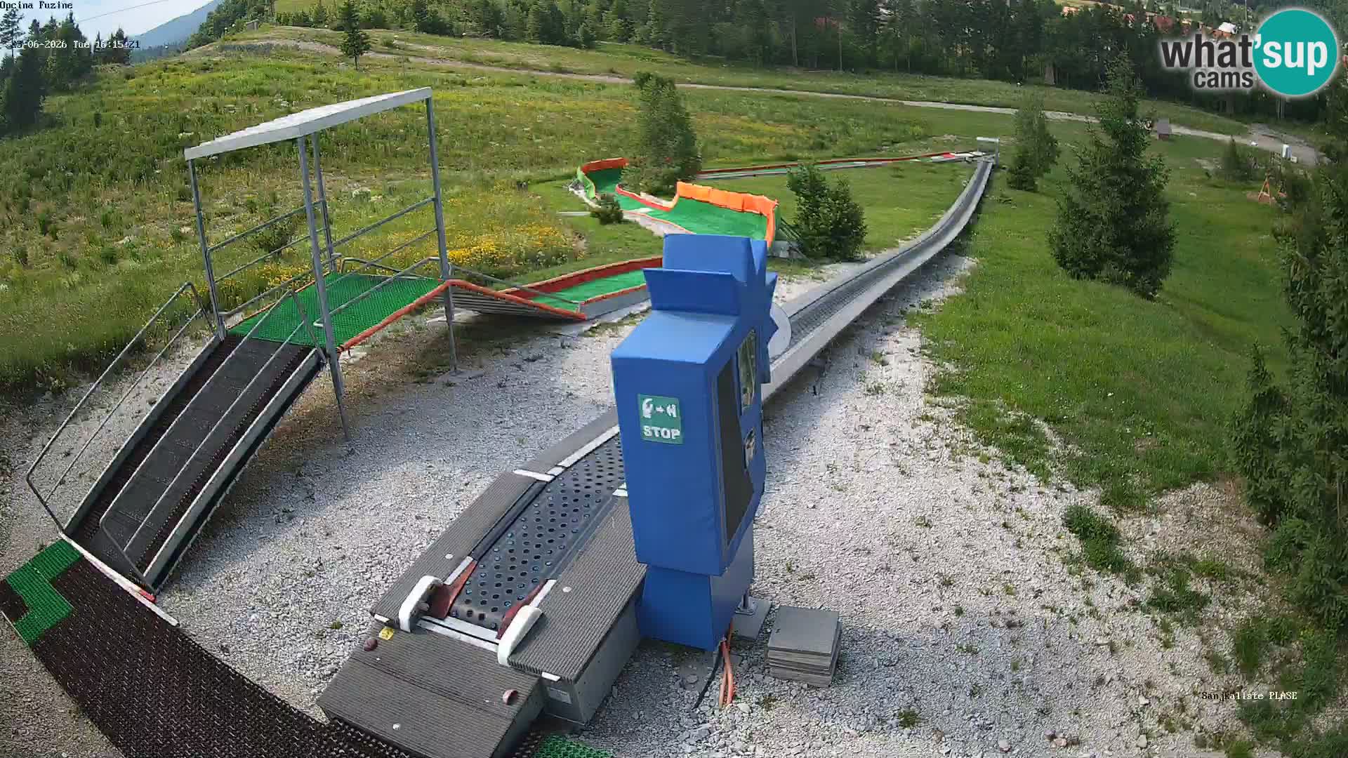 Webcam en direct Piste de luge de Fužine – Croatie