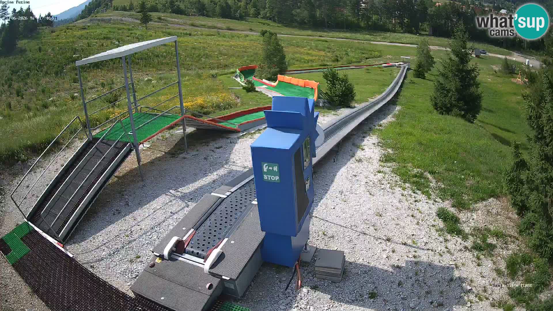 Live webcam Fužine toboggan run – Croatia