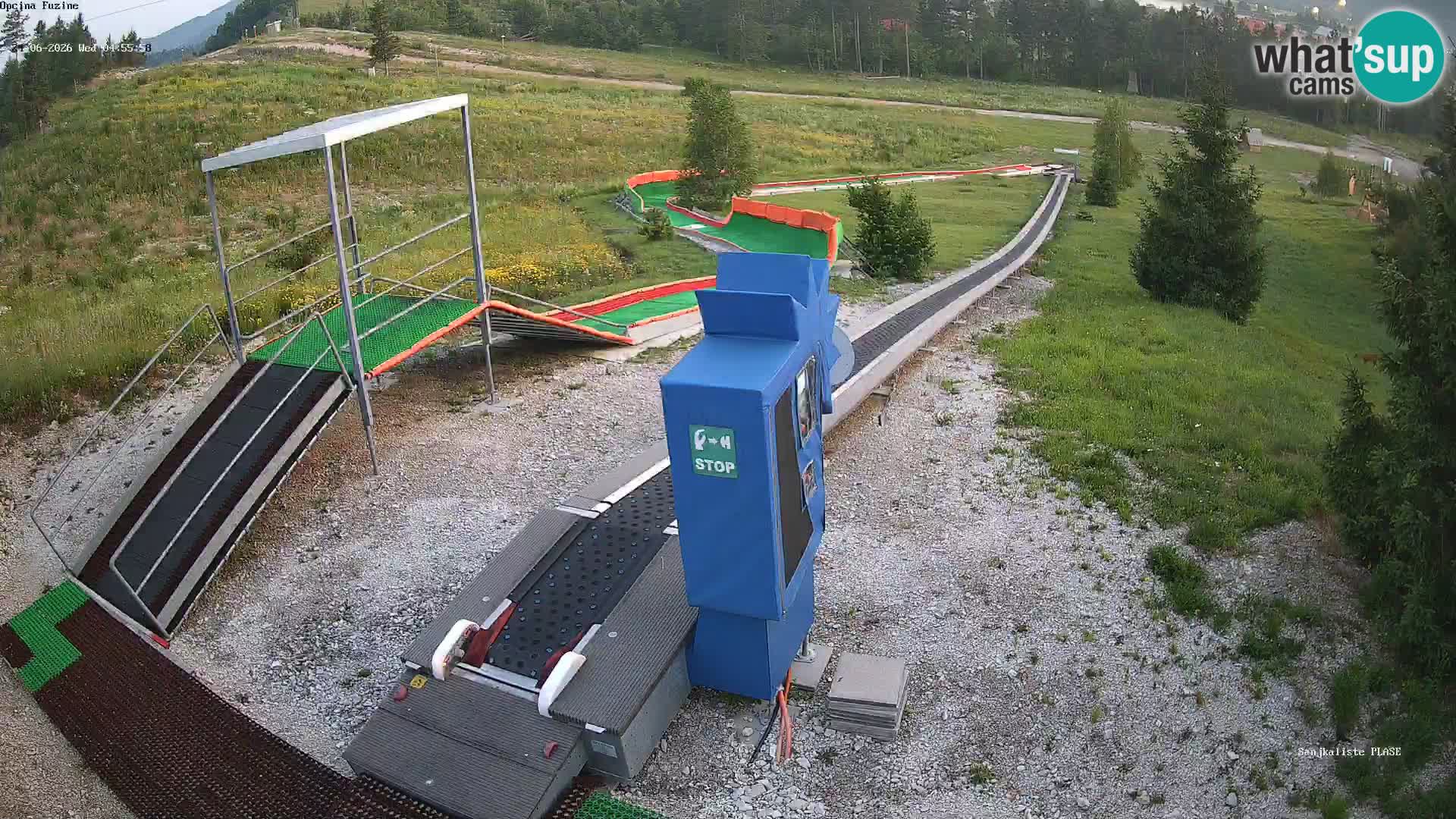 Live webcam Fužine toboggan run – Croatia