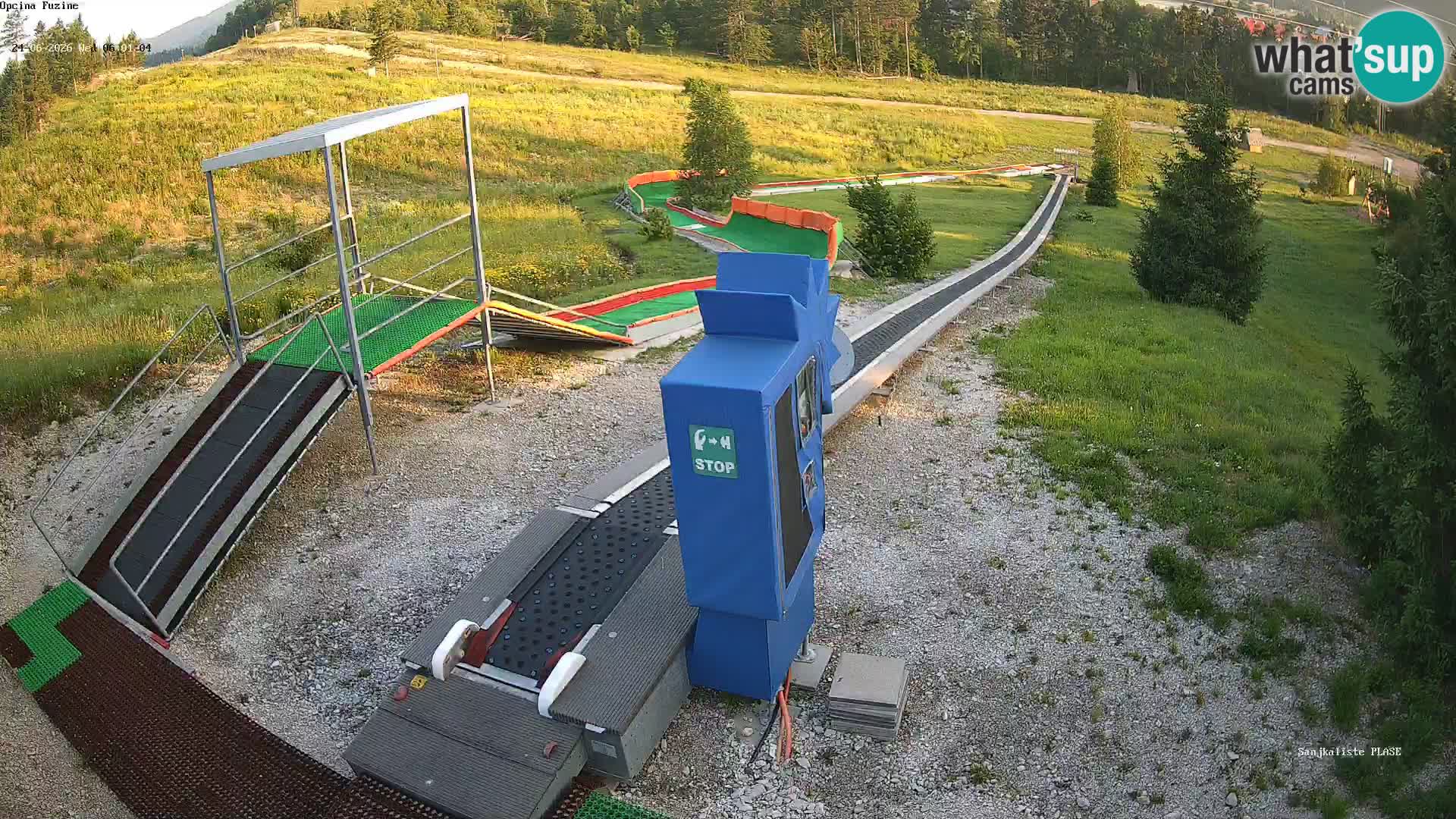 Spletna kamera v živo Sankališče Fužine – Hrvaška