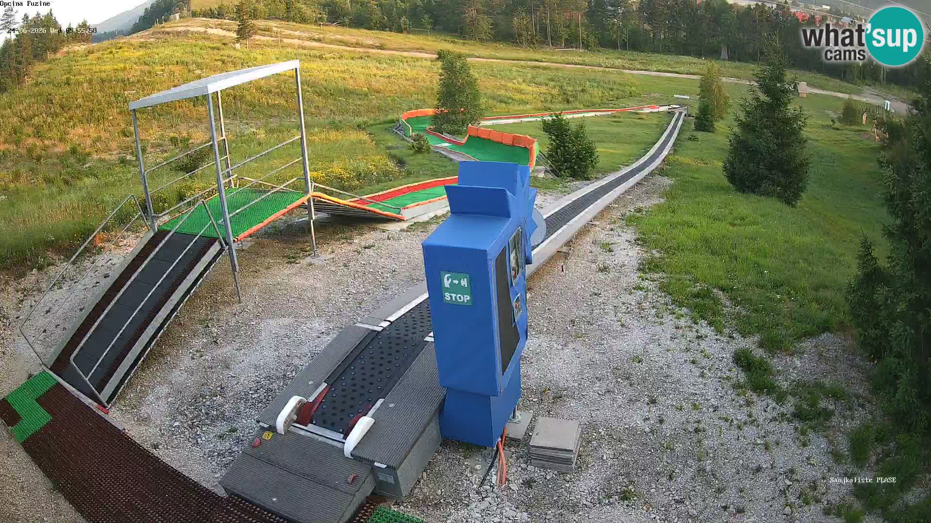 Live webcam Fužine toboggan run – Croatia
