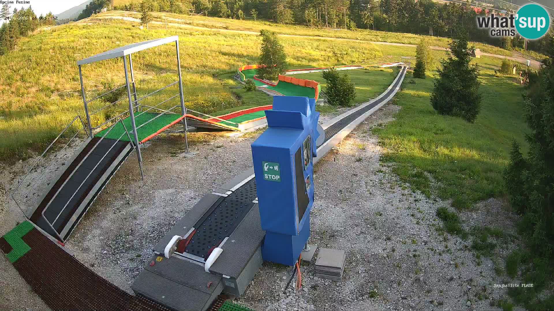 Live webcam Fužine toboggan run – Croatia
