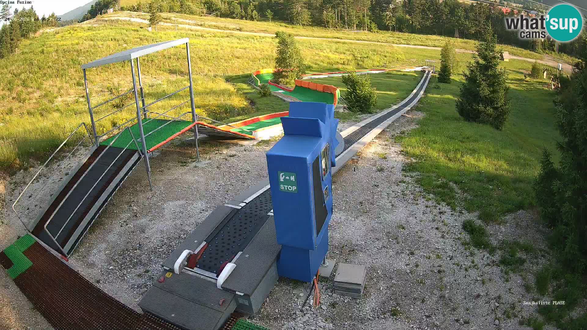 Spletna kamera v živo Sankališče Fužine – Hrvaška