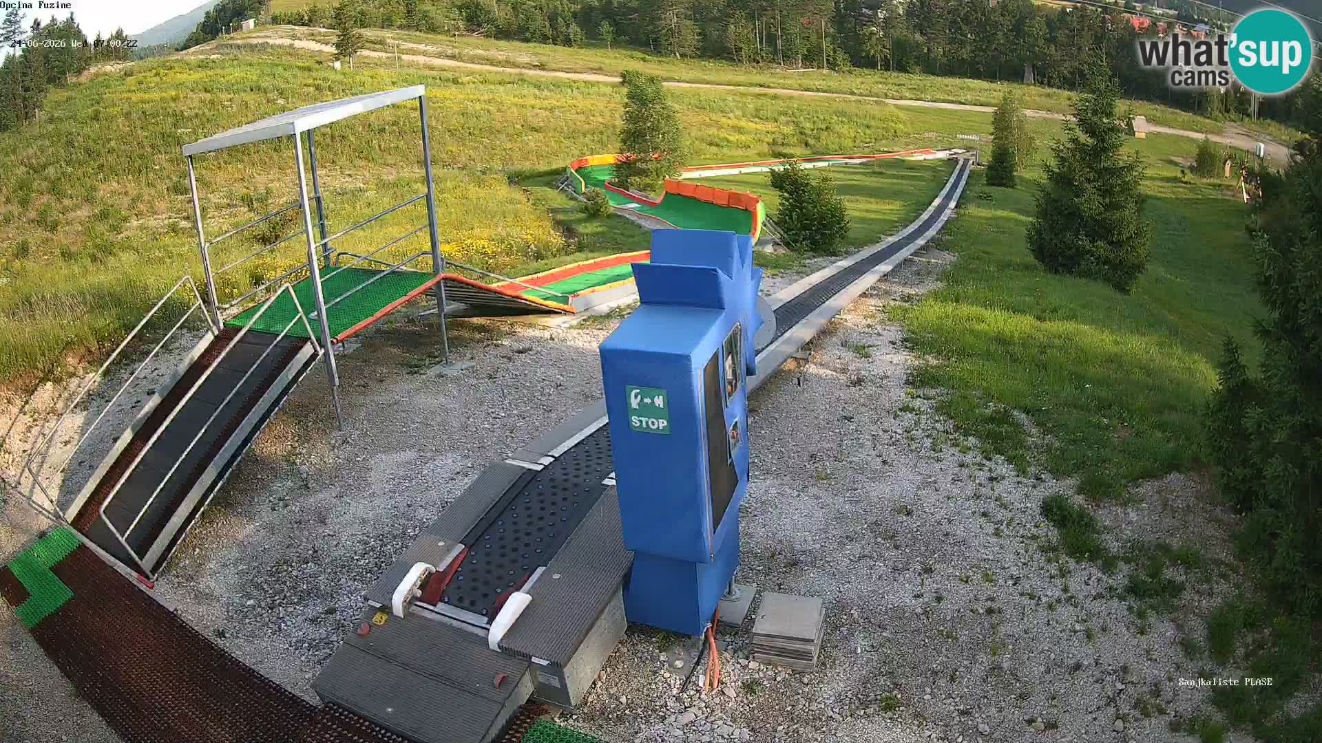 Webcam en direct Piste de luge de Fužine – Croatie