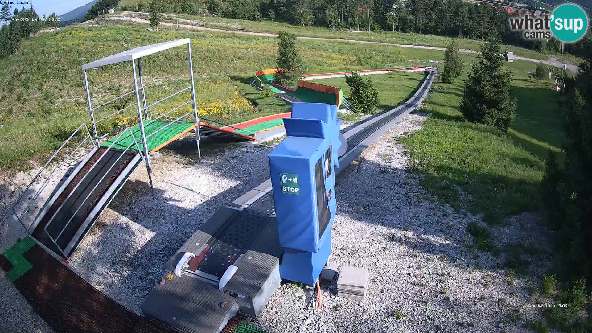 Live webcam Fužine toboggan run – Croatia