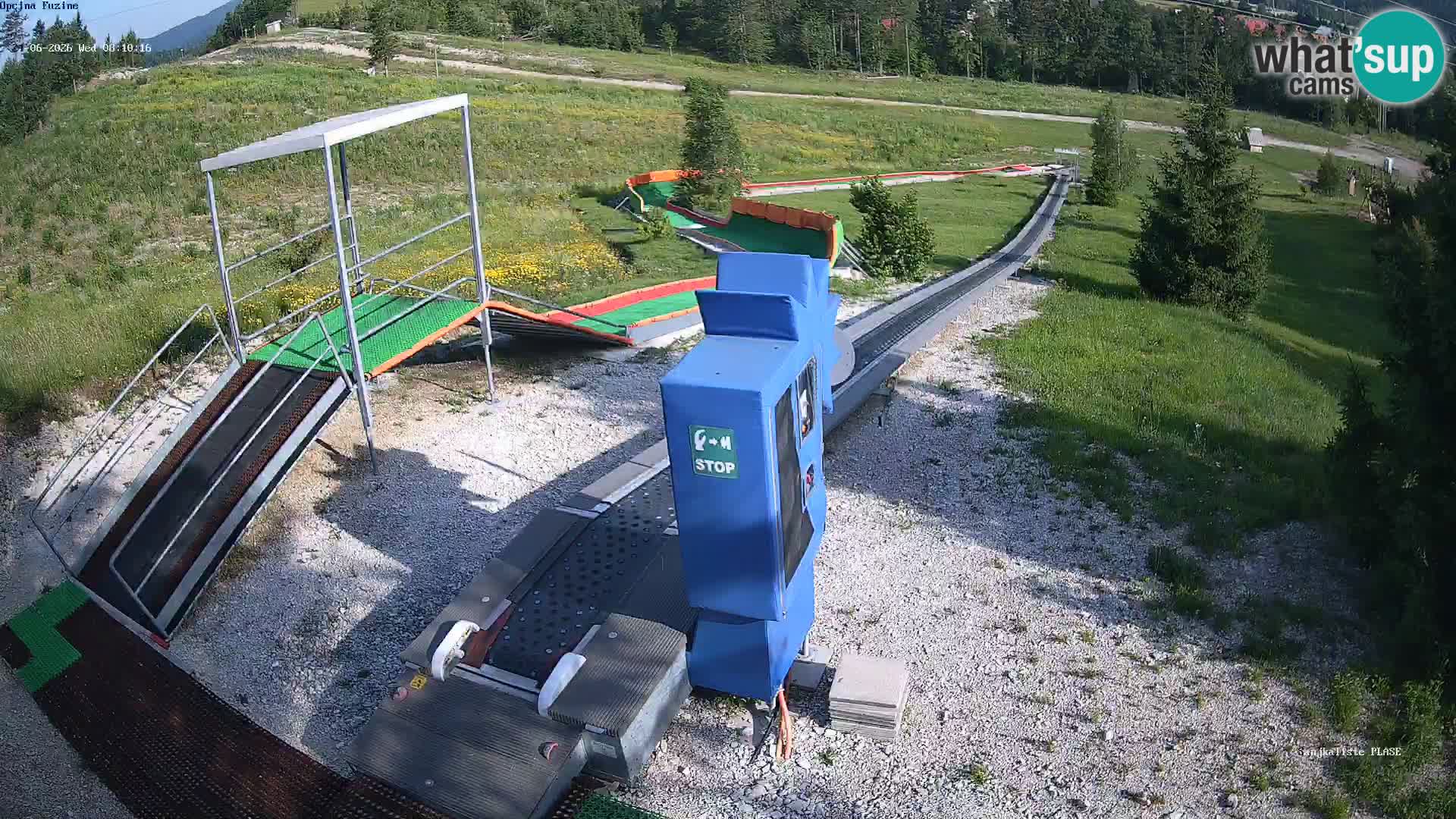 Live webcam Pista da slittino Fužine – Croazia