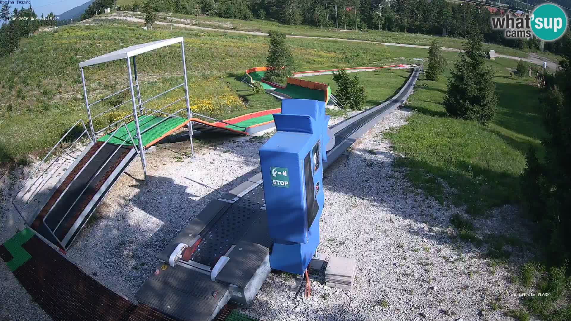 Live webcam Pista da slittino Fužine – Croazia