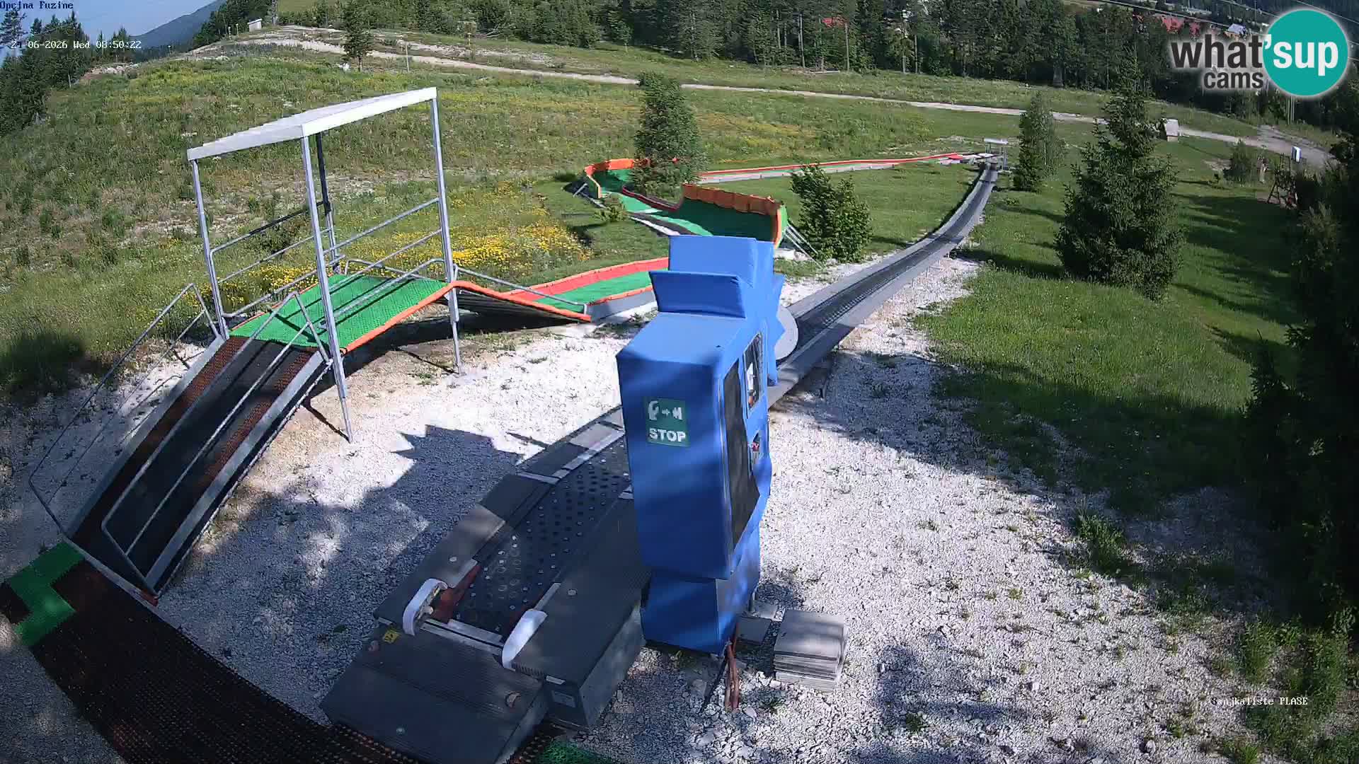Webcam en direct Piste de luge de Fužine – Croatie