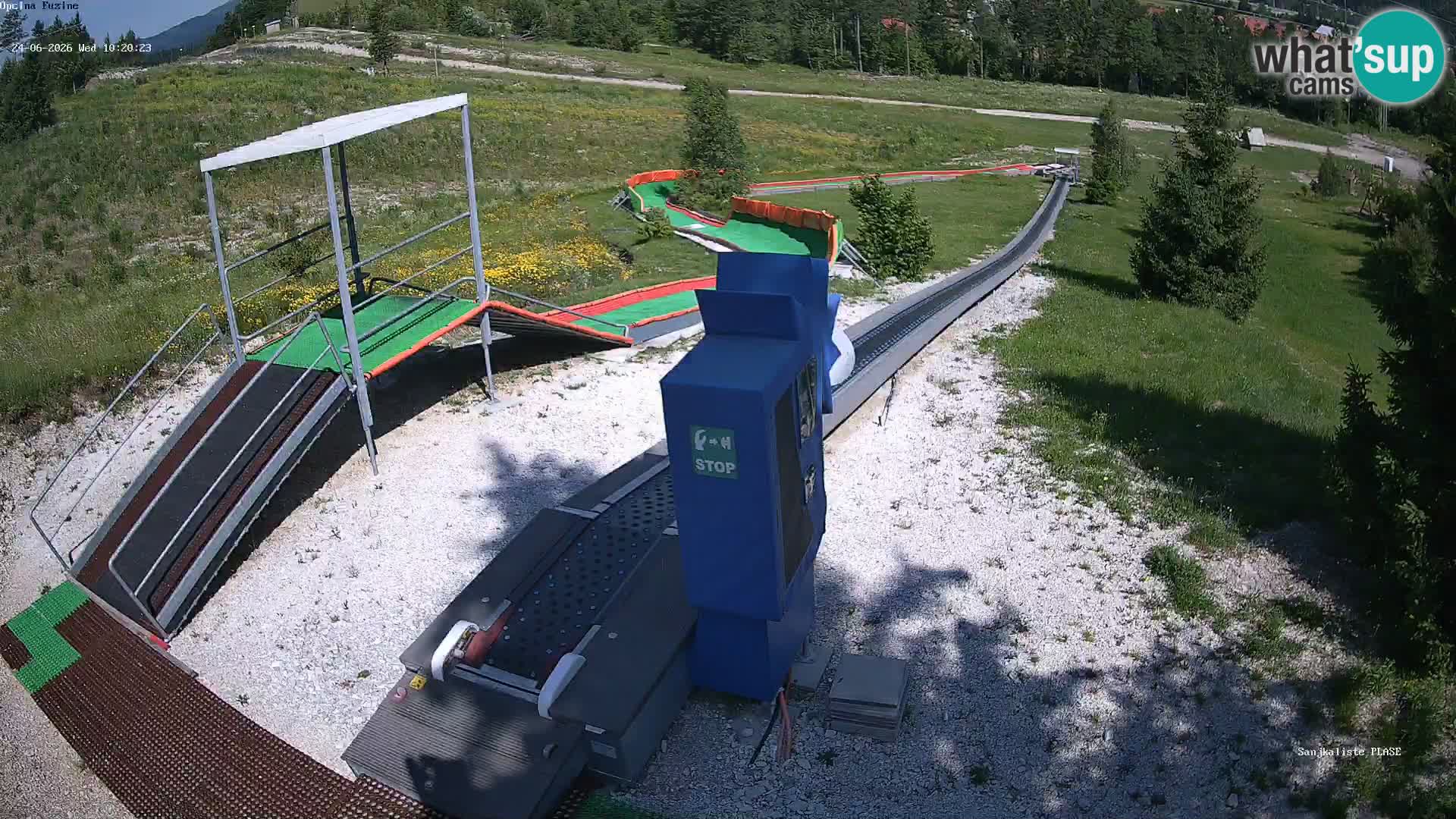 Webcam en direct Piste de luge de Fužine – Croatie