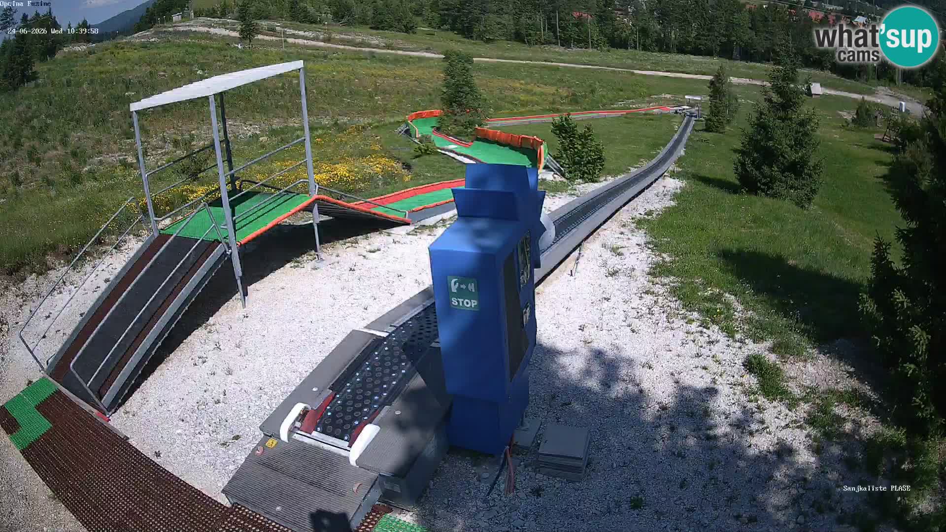 Spletna kamera v živo Sankališče Fužine – Hrvaška