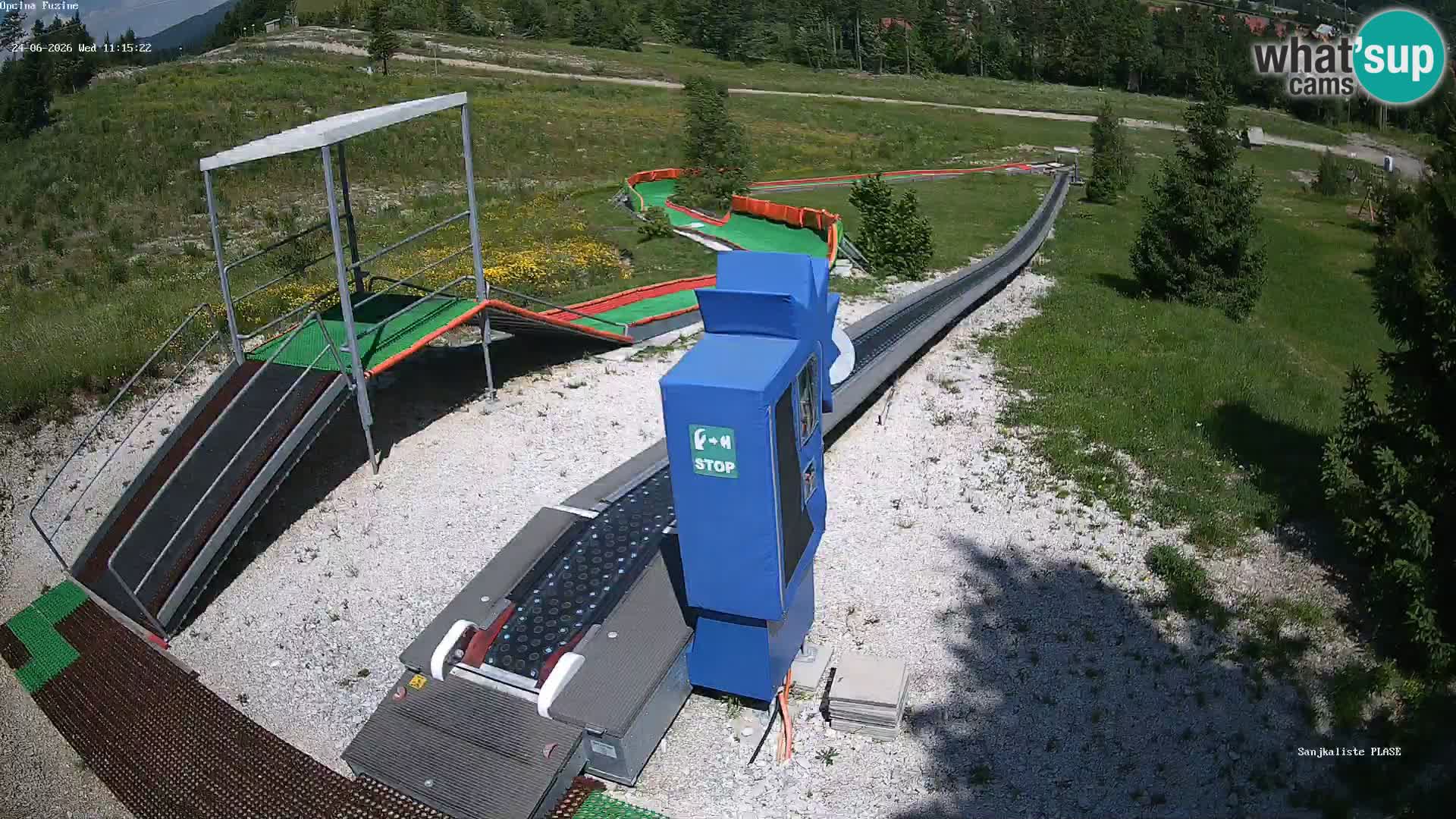 Live webcam Fužine toboggan run – Croatia