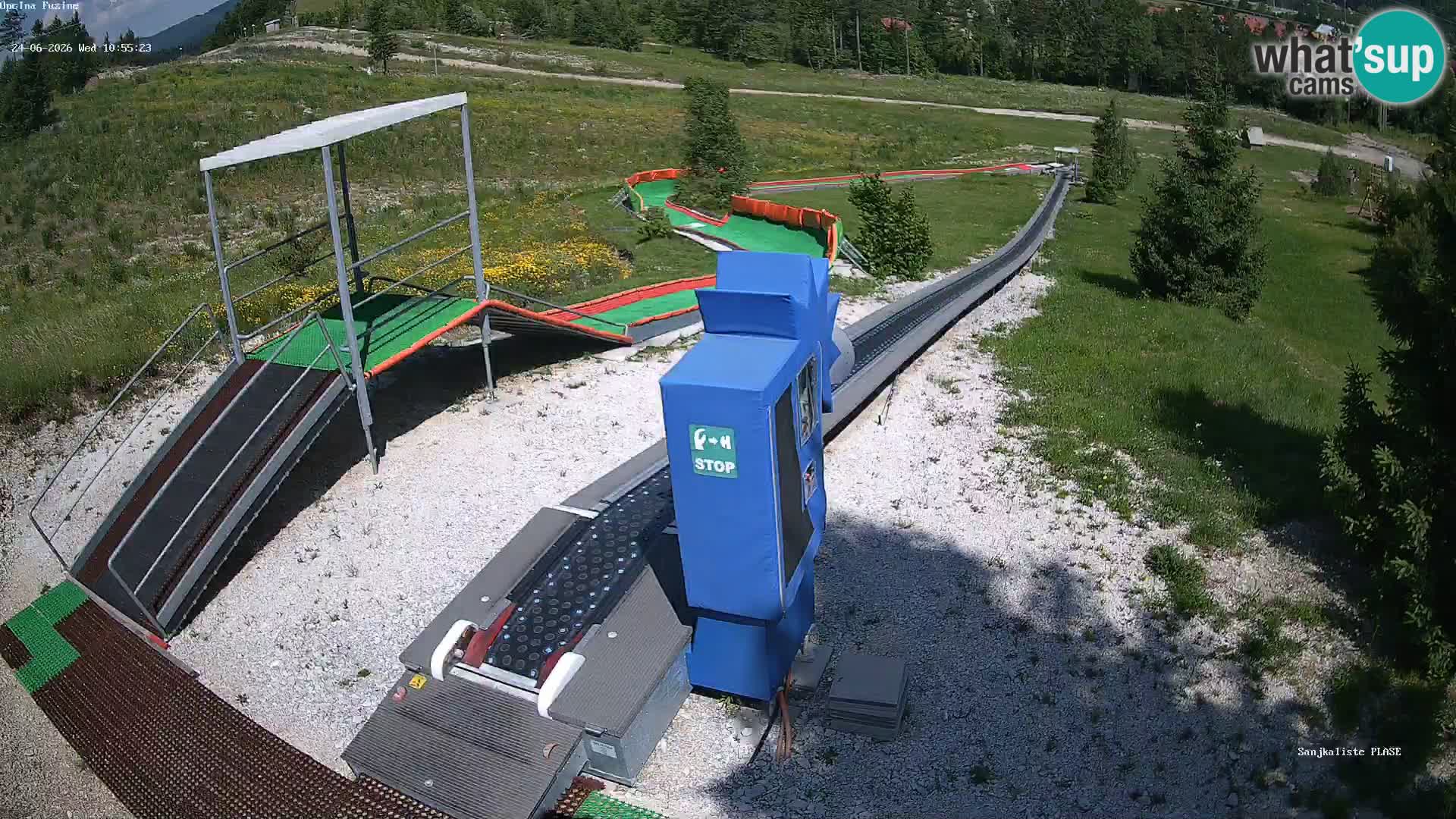 Webcam en direct Piste de luge de Fužine – Croatie