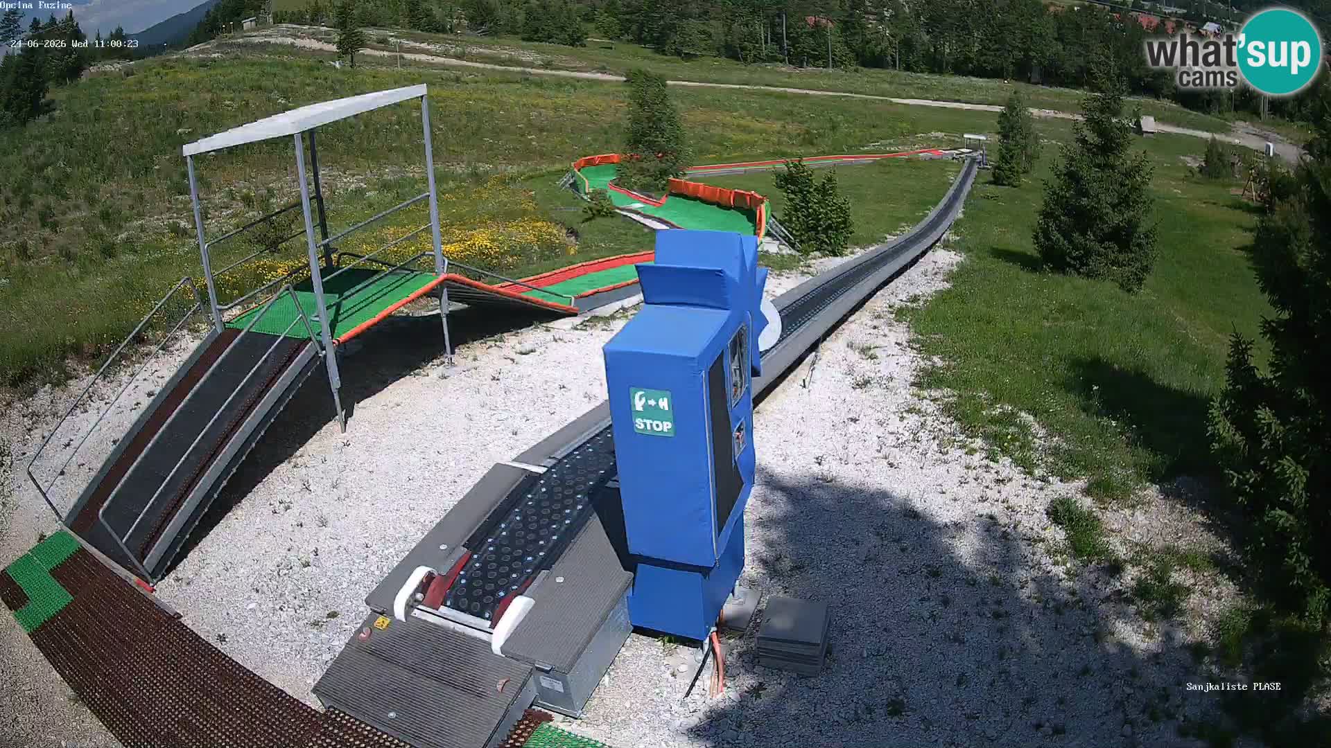Webcam en direct Piste de luge de Fužine – Croatie
