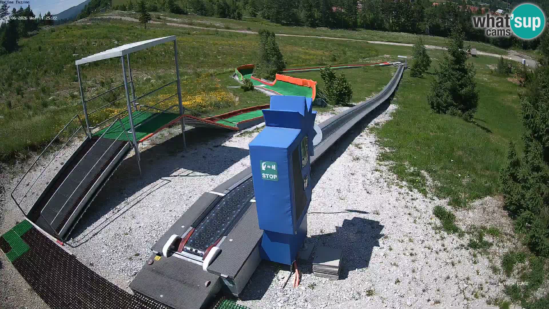 Webcam en direct Piste de luge de Fužine – Croatie
