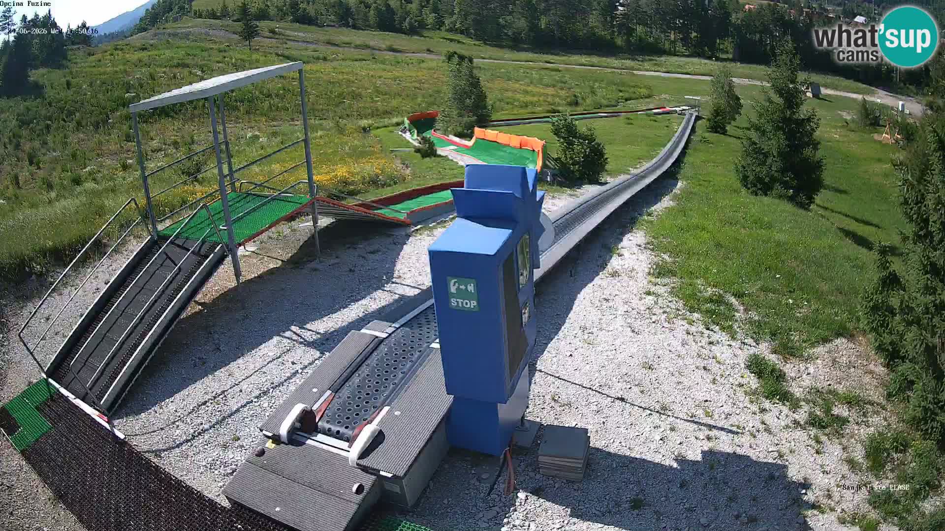 Live webcam Pista da slittino Fužine – Croazia