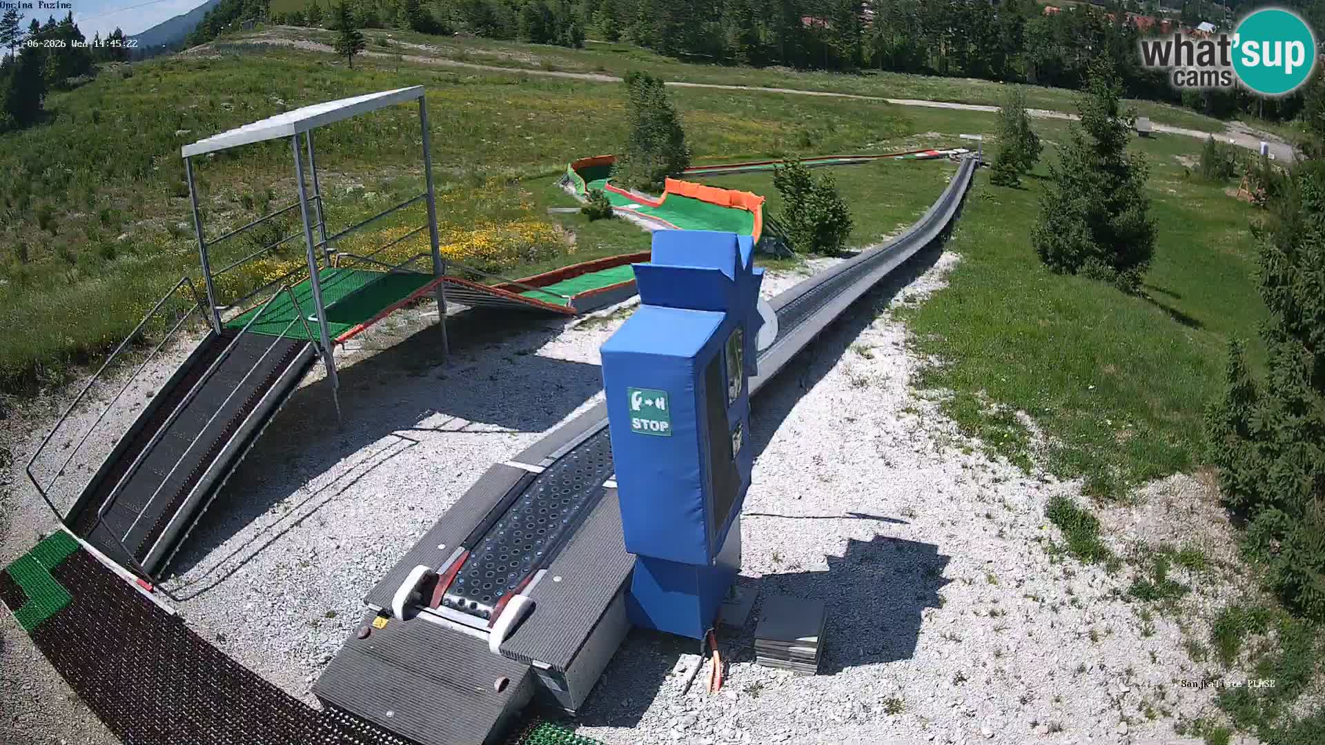 Live webcam Pista da slittino Fužine – Croazia