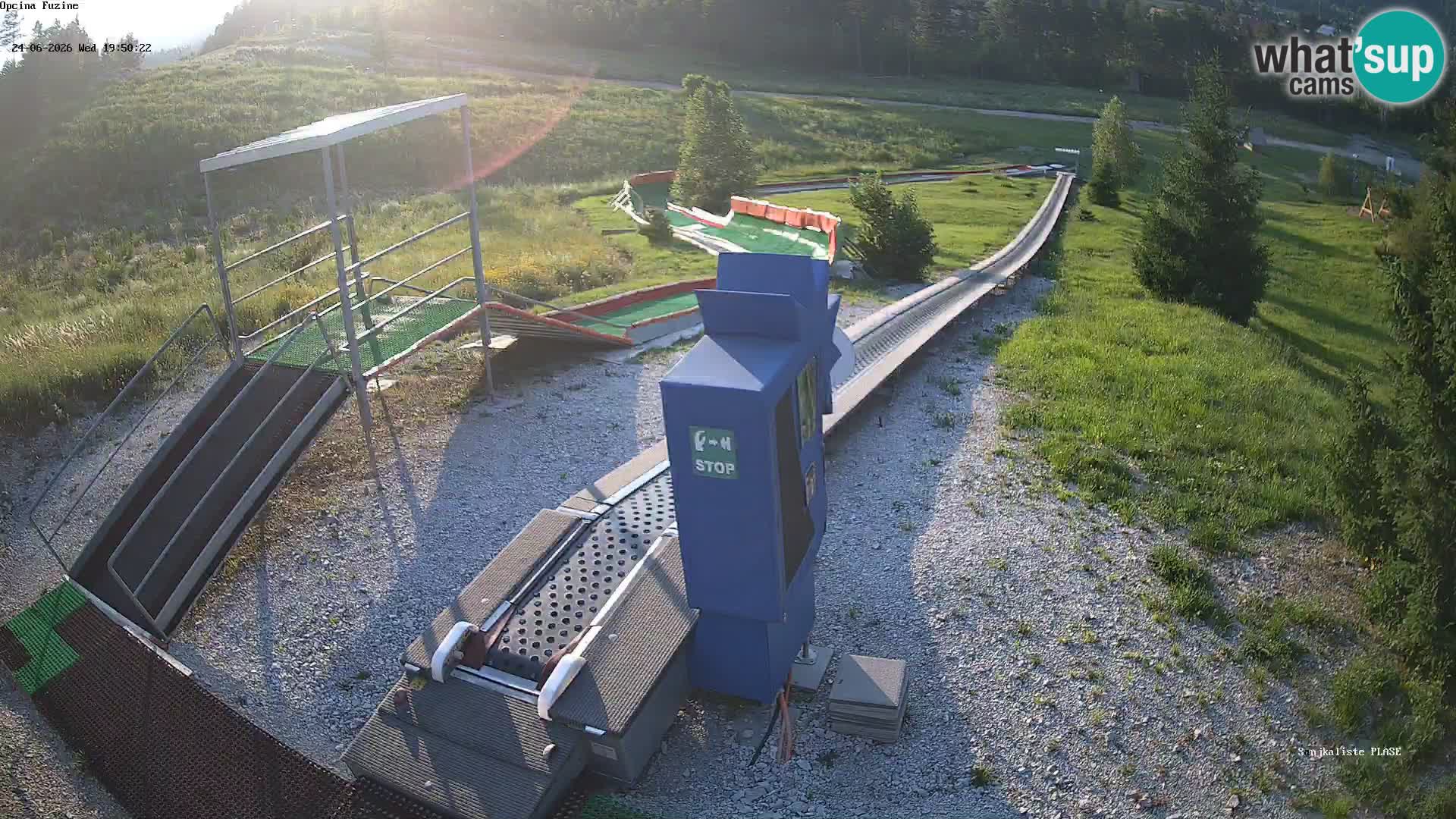 Live webcam Pista da slittino Fužine – Croazia