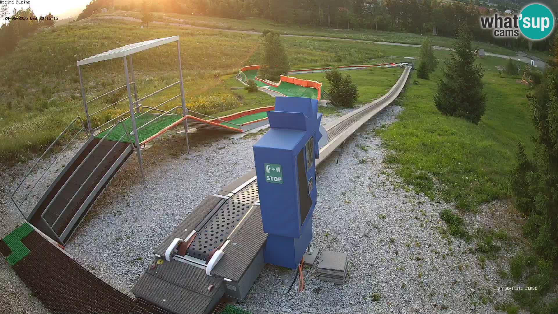 Webcam en direct Piste de luge de Fužine – Croatie