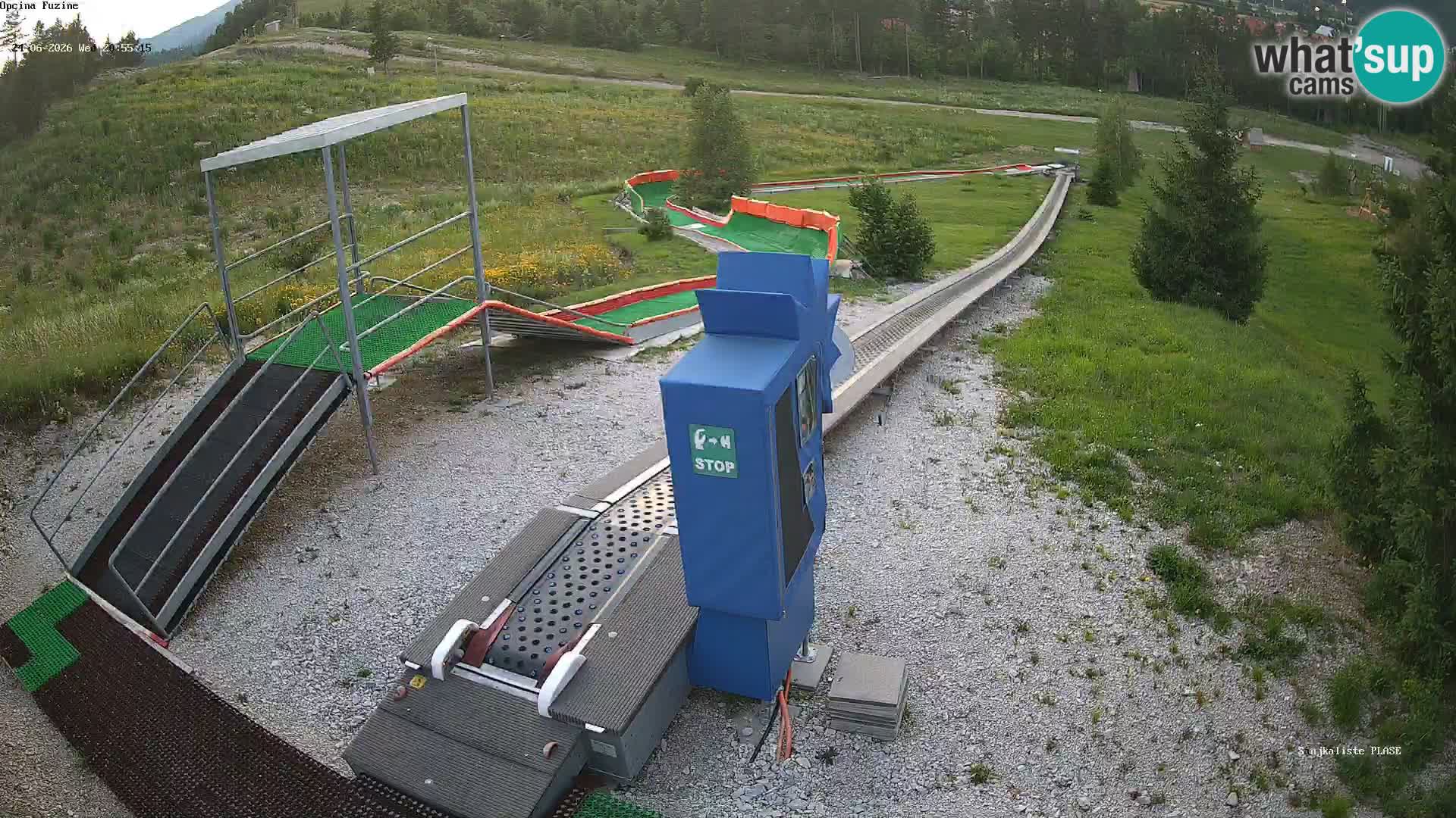 Live webcam Fužine toboggan run – Croatia