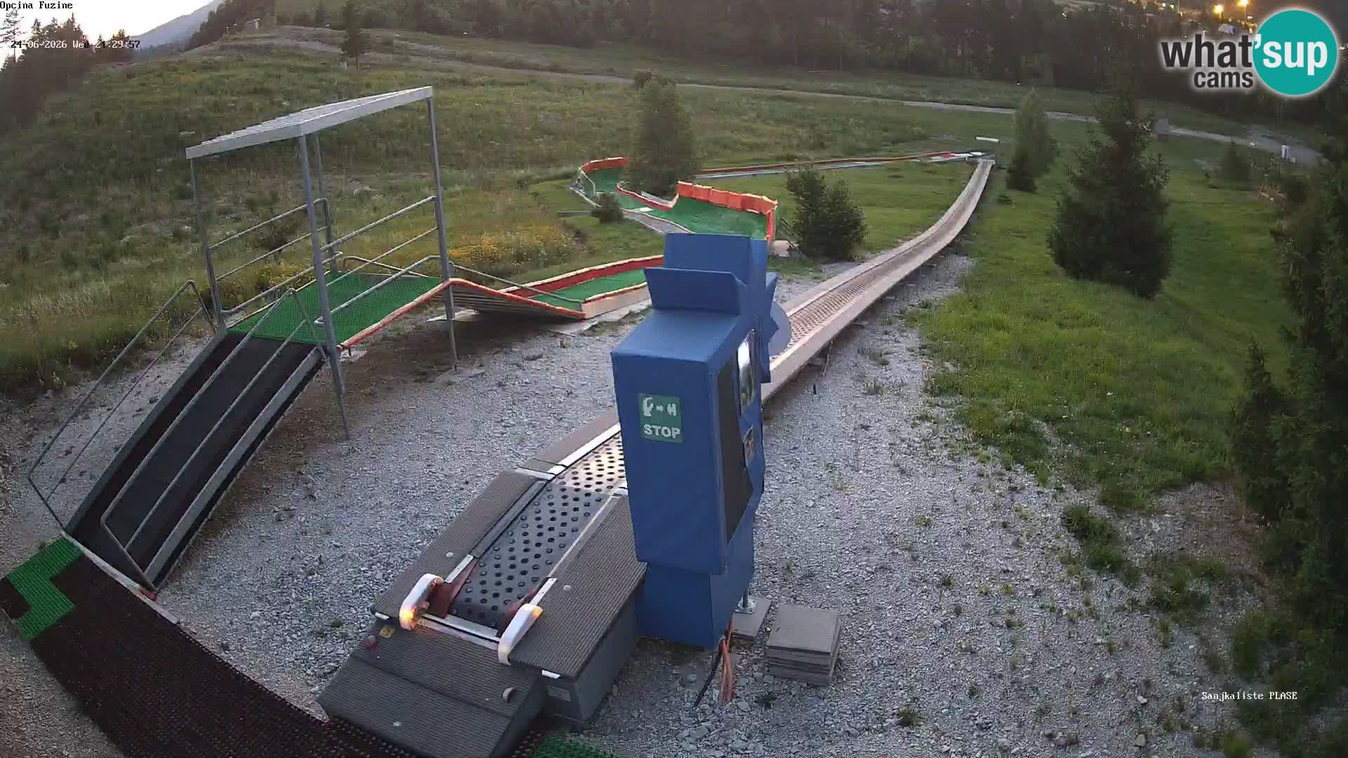 Webcam en direct Piste de luge de Fužine – Croatie