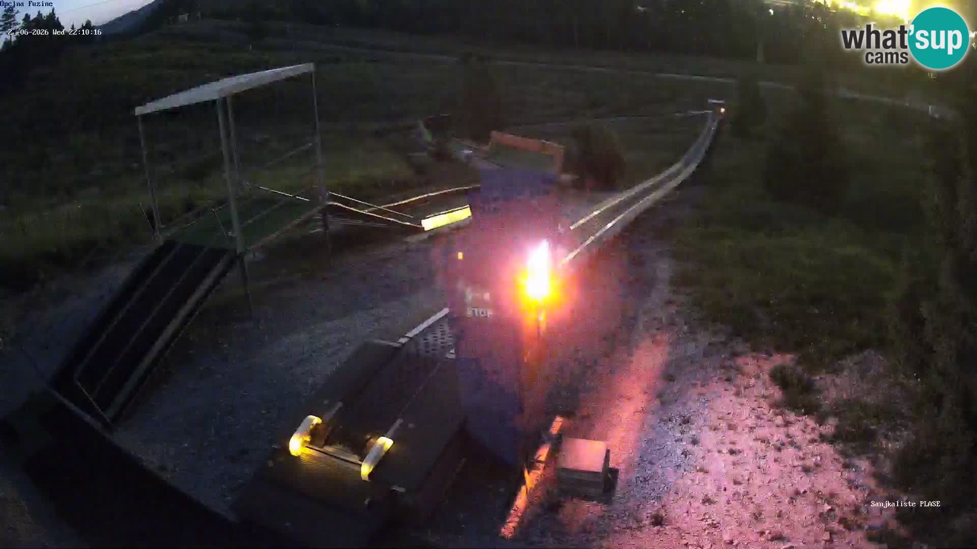Live webcam Fužine toboggan run – Croatia