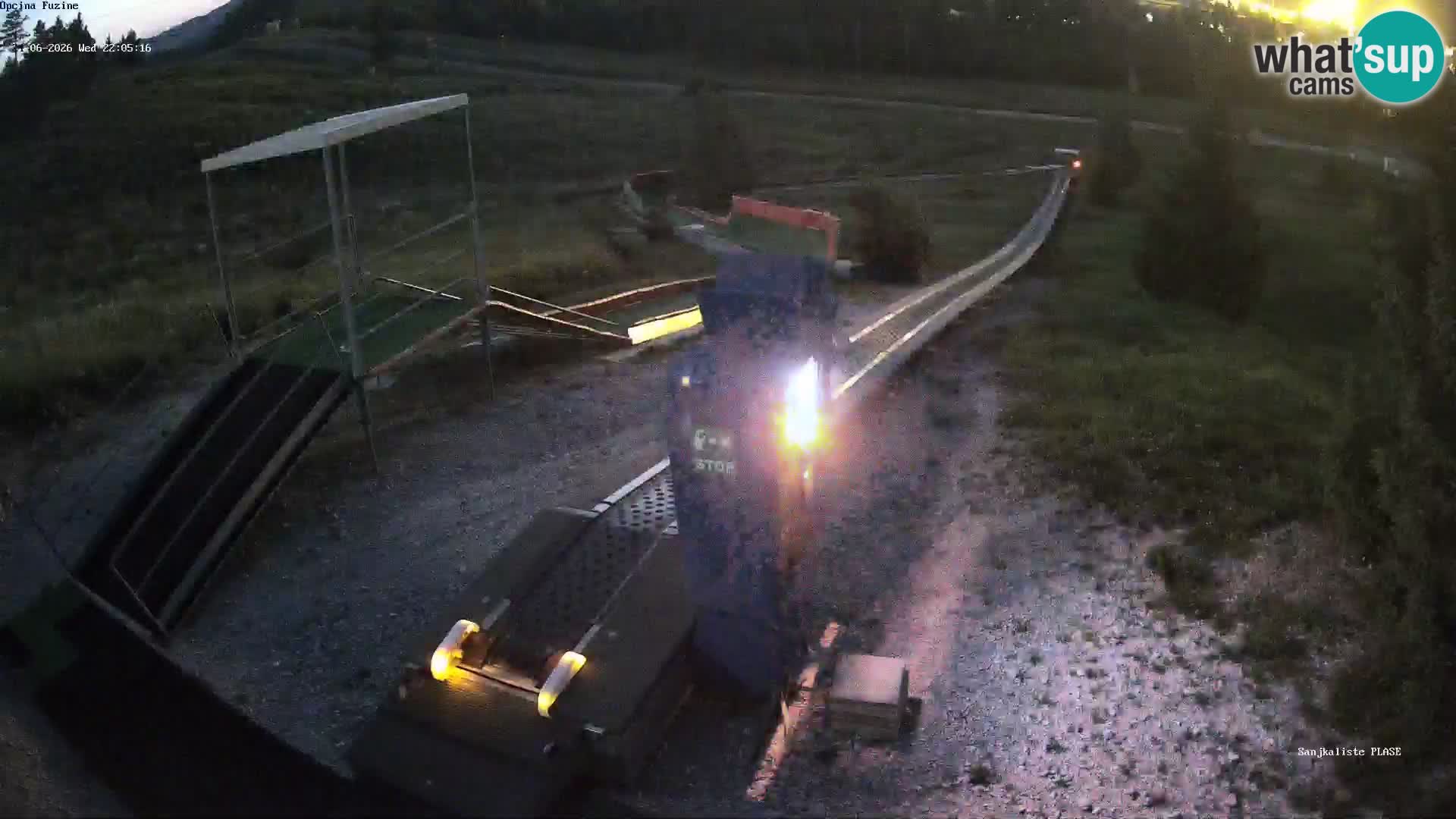 Live webcam Fužine toboggan run – Croatia