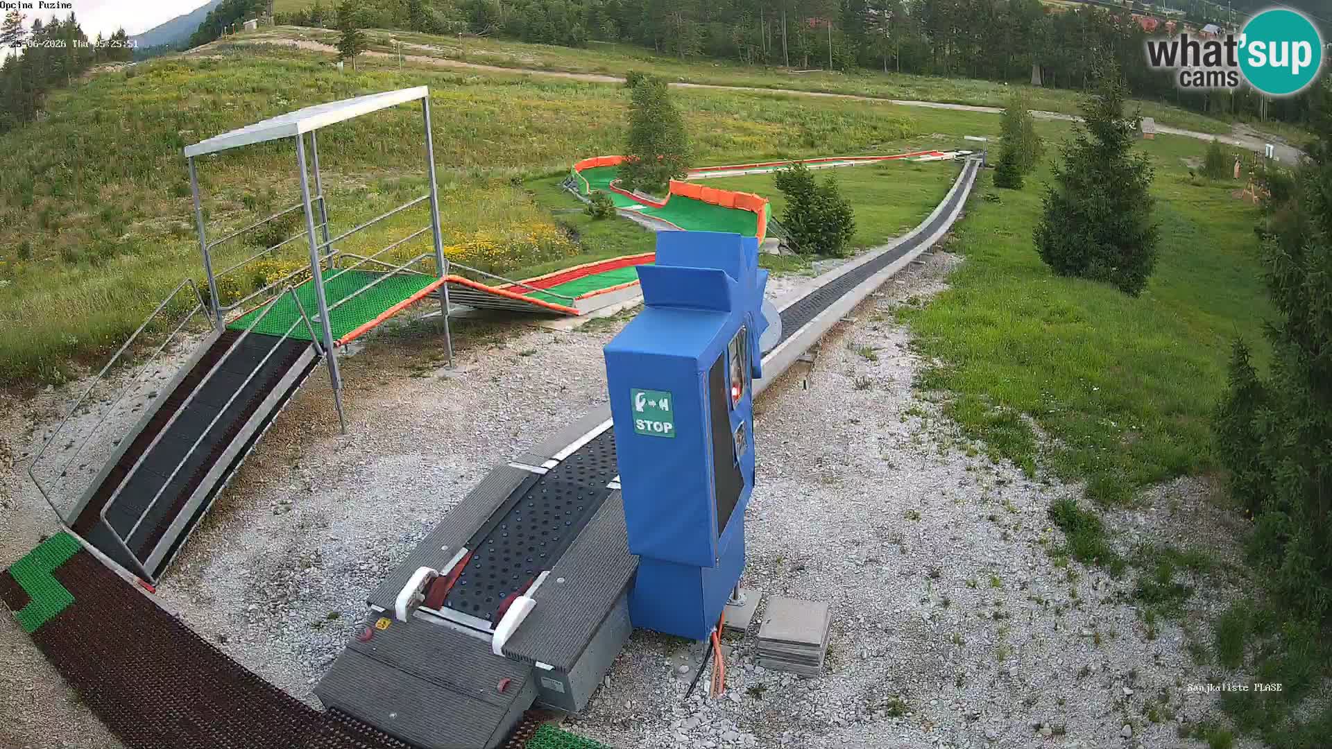 Webcam en direct Piste de luge de Fužine – Croatie