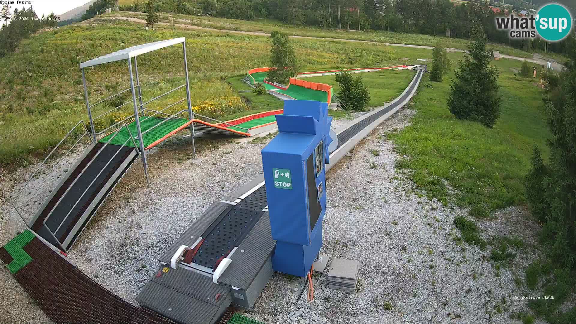 Webcam en direct Piste de luge de Fužine – Croatie