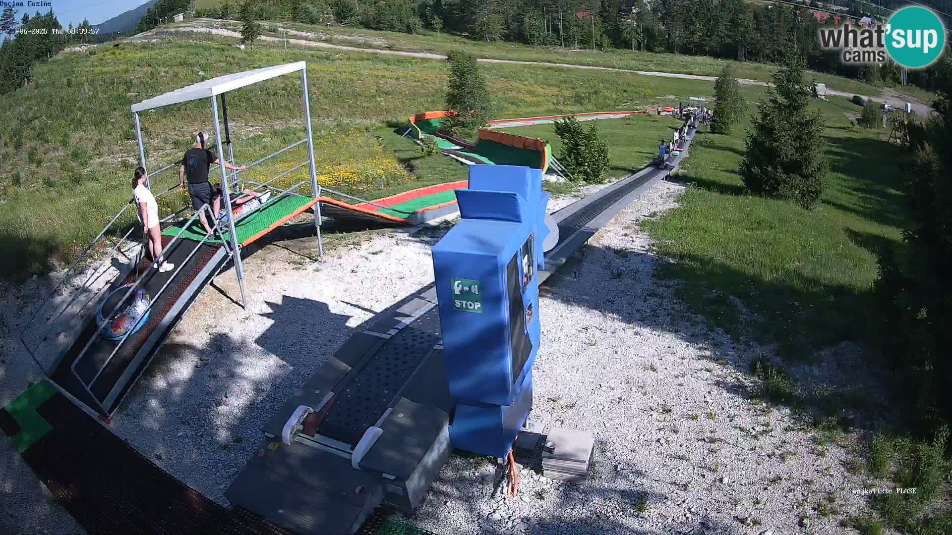 Live webcam Fužine toboggan run – Croatia