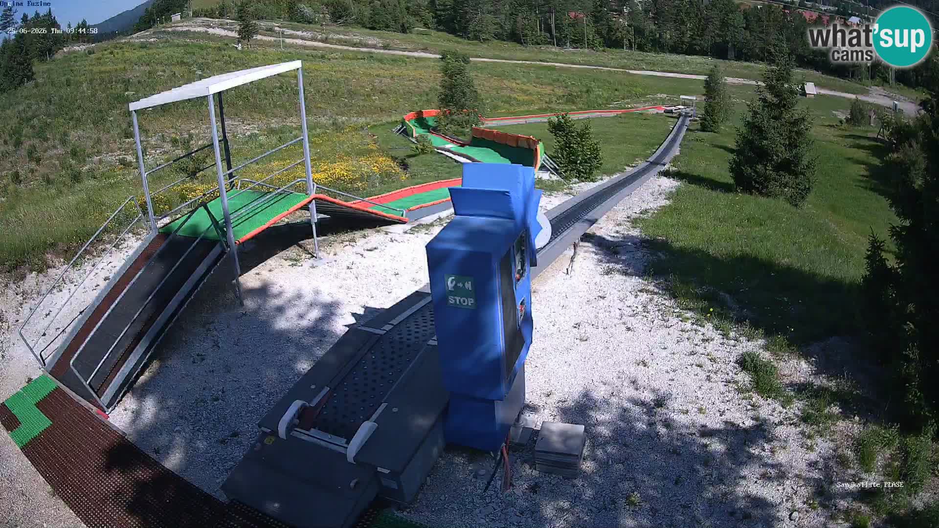 Webcam en vivo Pista de trineo Fužine – Croacia