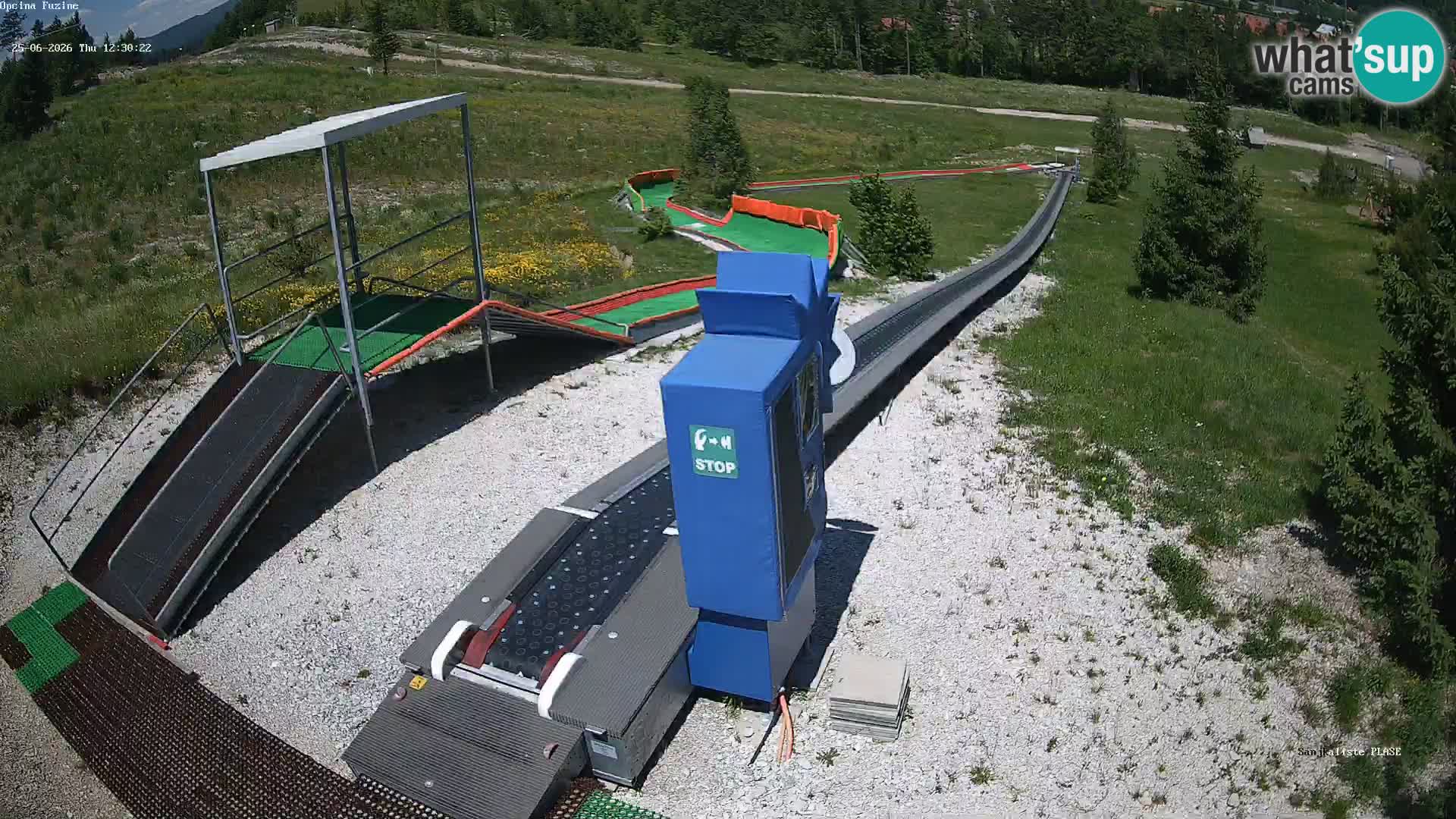 Webcam en direct Piste de luge de Fužine – Croatie