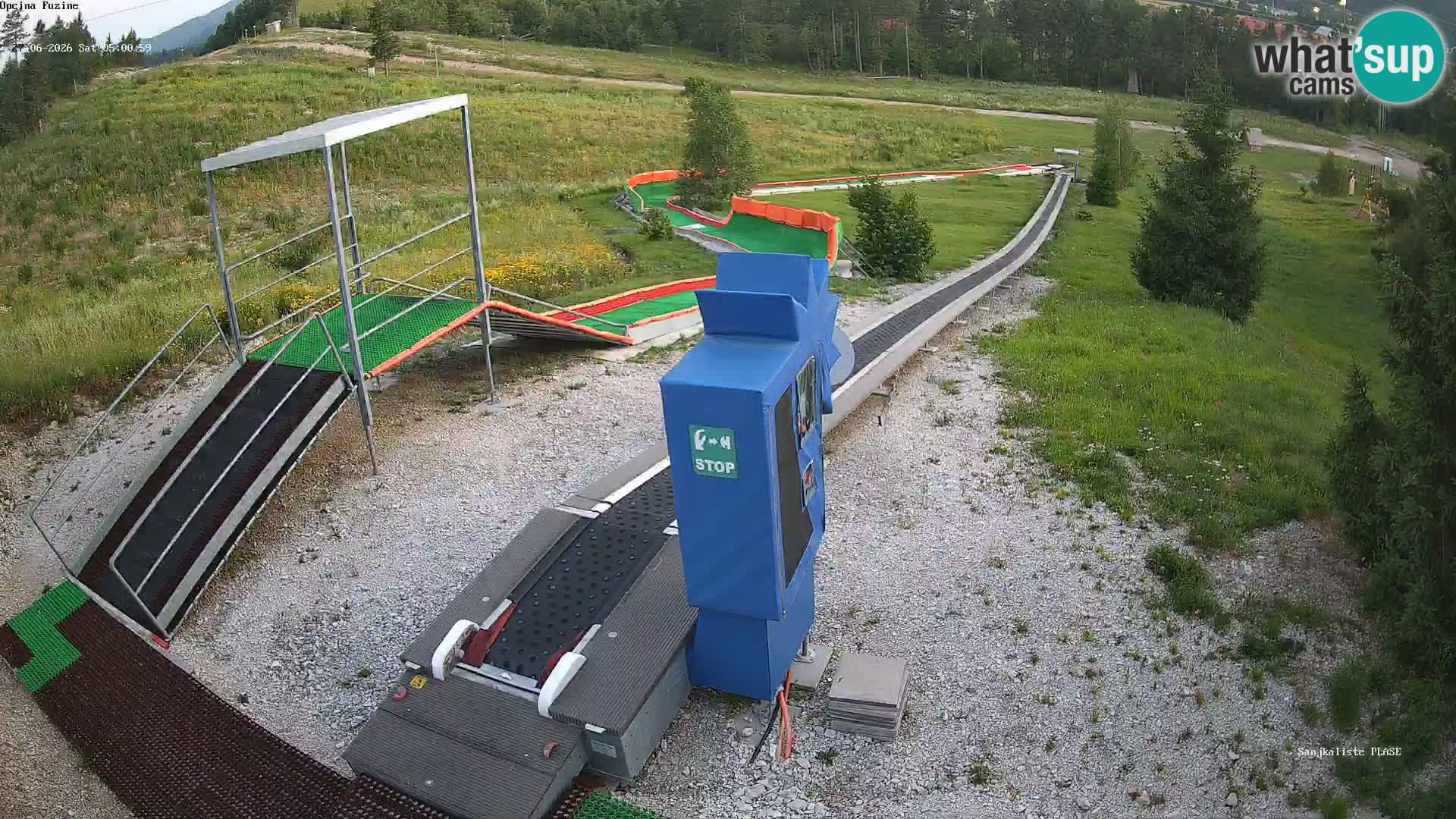 Live webcam Fužine toboggan run – Croatia