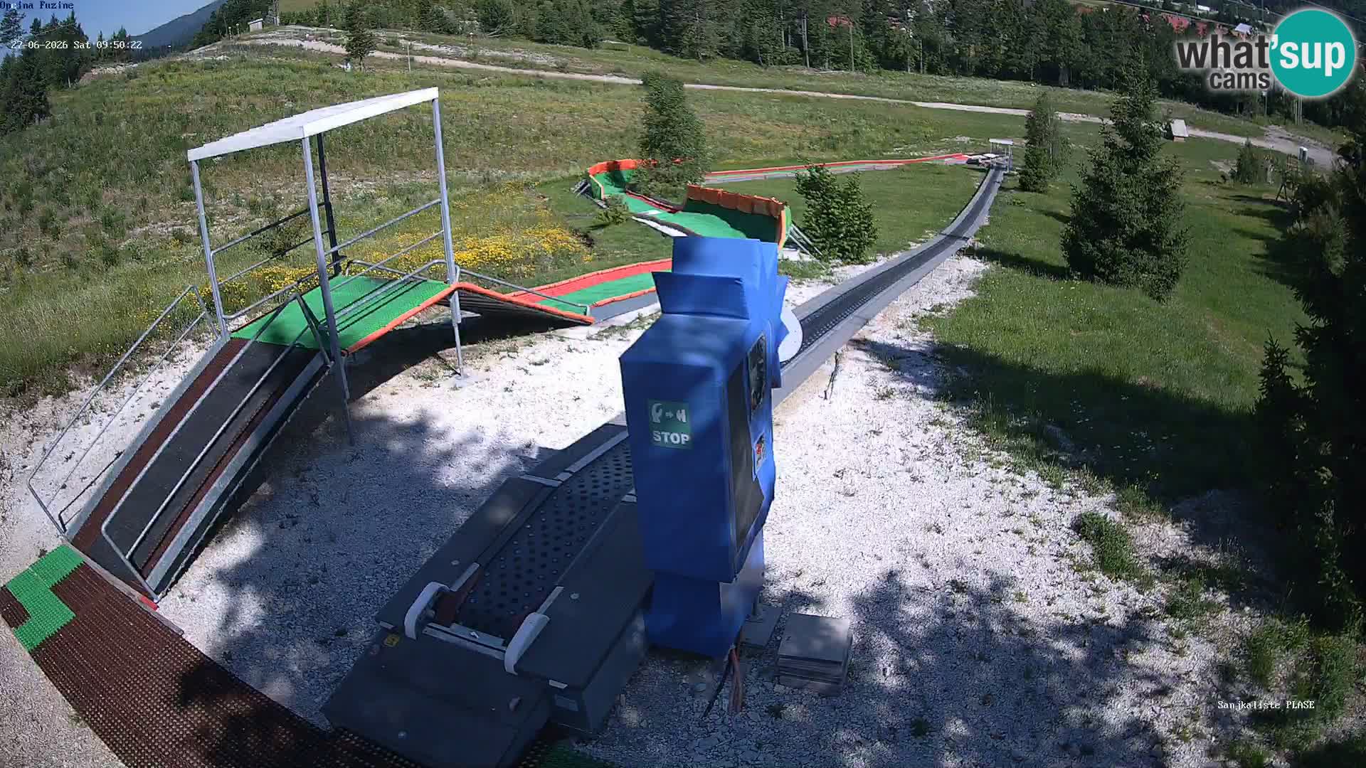 Live webcam Fužine toboggan run – Croatia