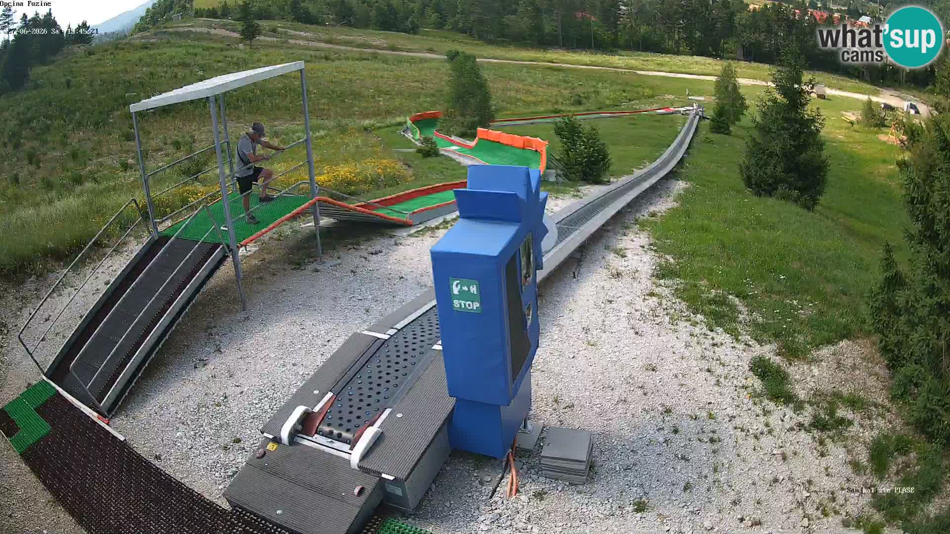 Live webcam Pista da slittino Fužine – Croazia