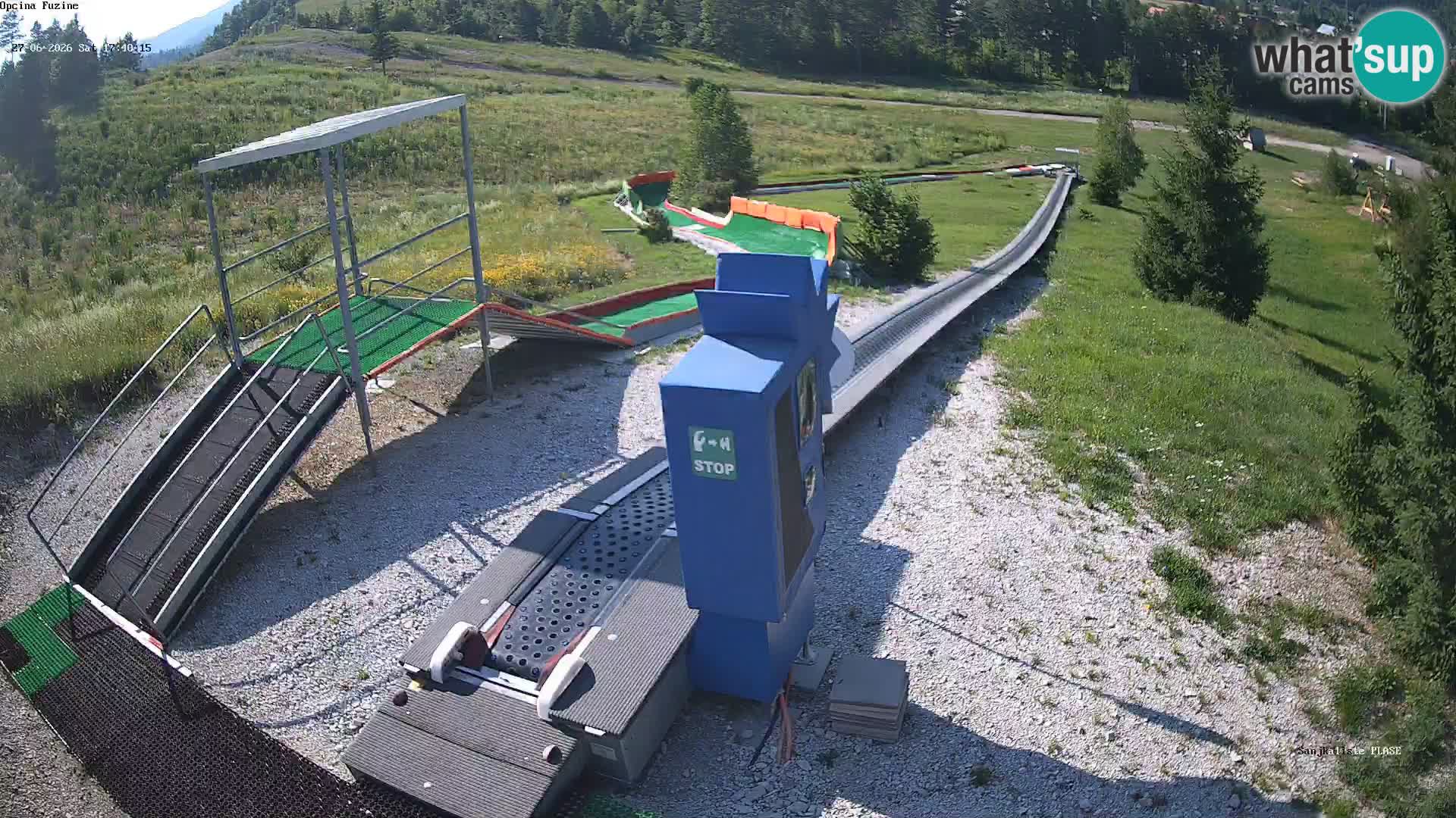 Live webcam Pista da slittino Fužine – Croazia