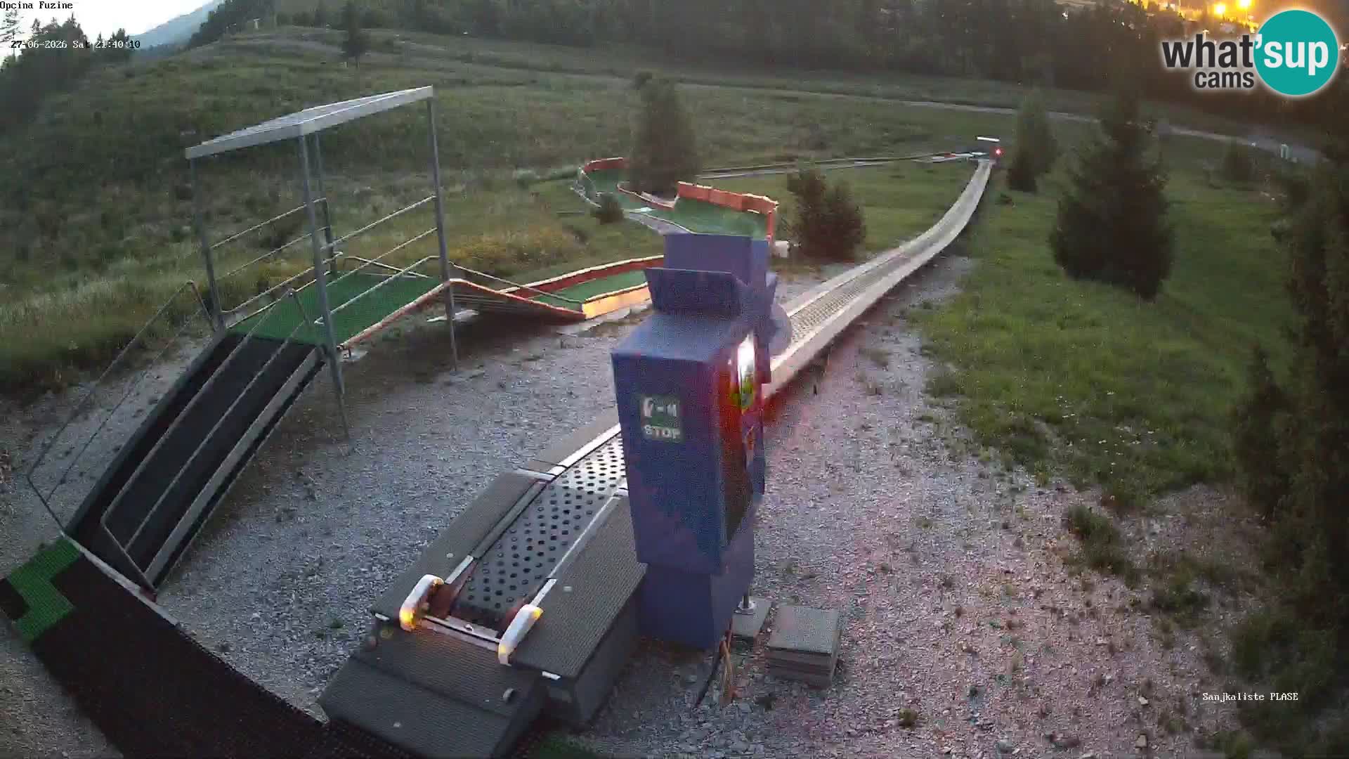 Live webcam Fužine toboggan run – Croatia