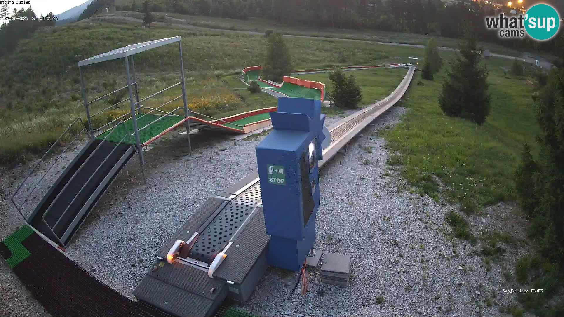 Live webcam Pista da slittino Fužine – Croazia