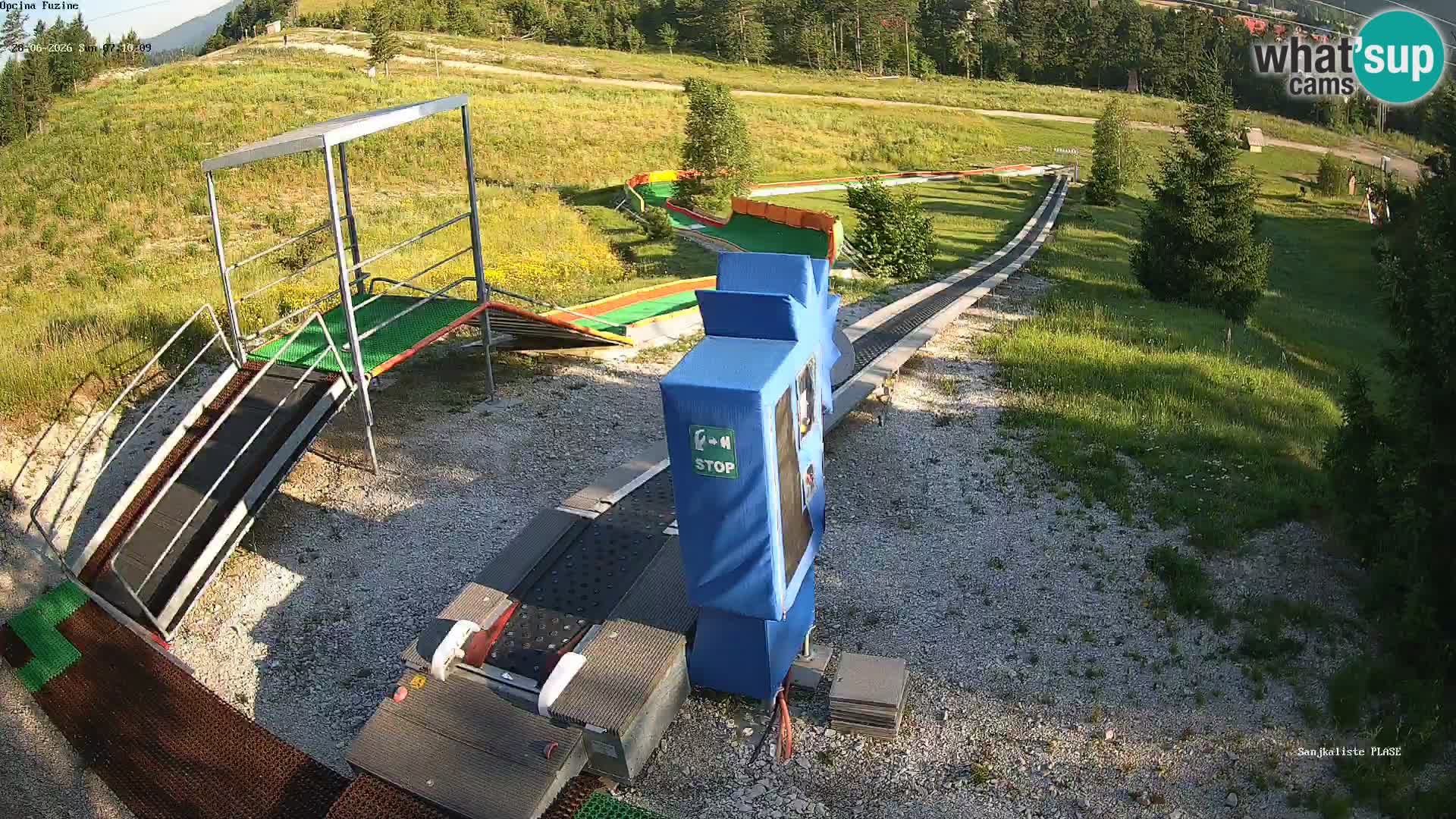 Live webcam Fužine toboggan run – Croatia