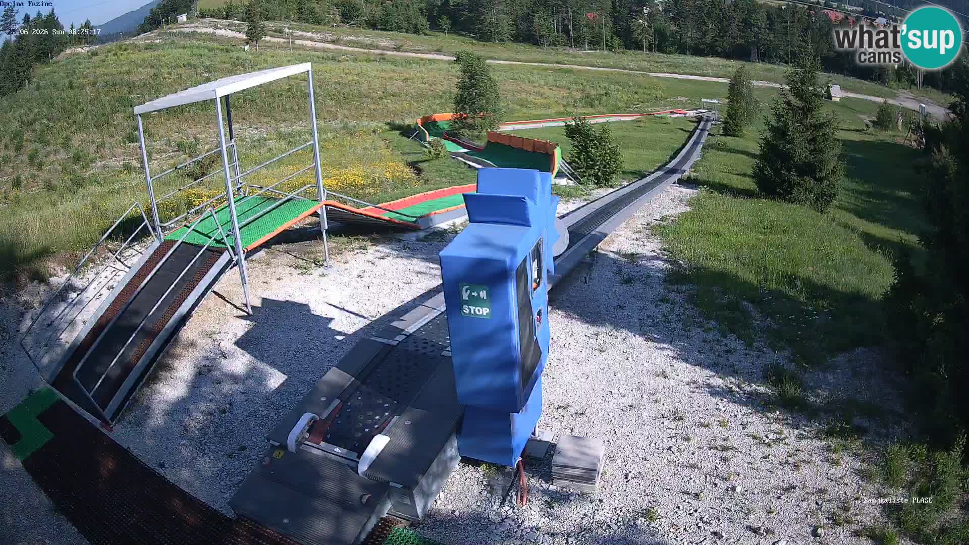 Live webcam Fužine toboggan run – Croatia