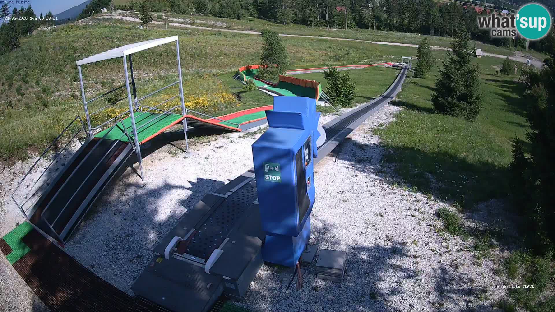 Live webcam Fužine toboggan run – Croatia