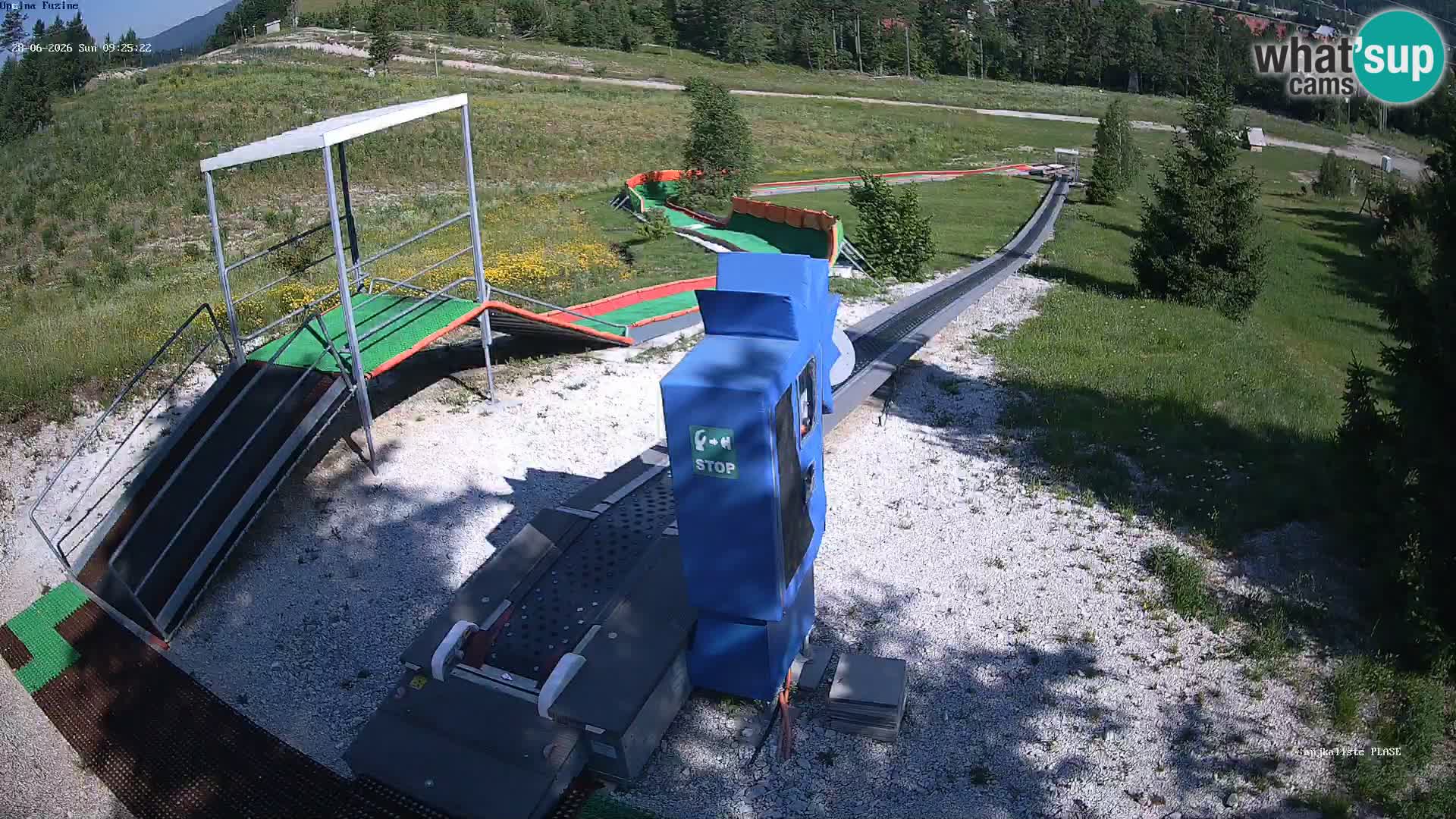 Webcam en direct Piste de luge de Fužine – Croatie