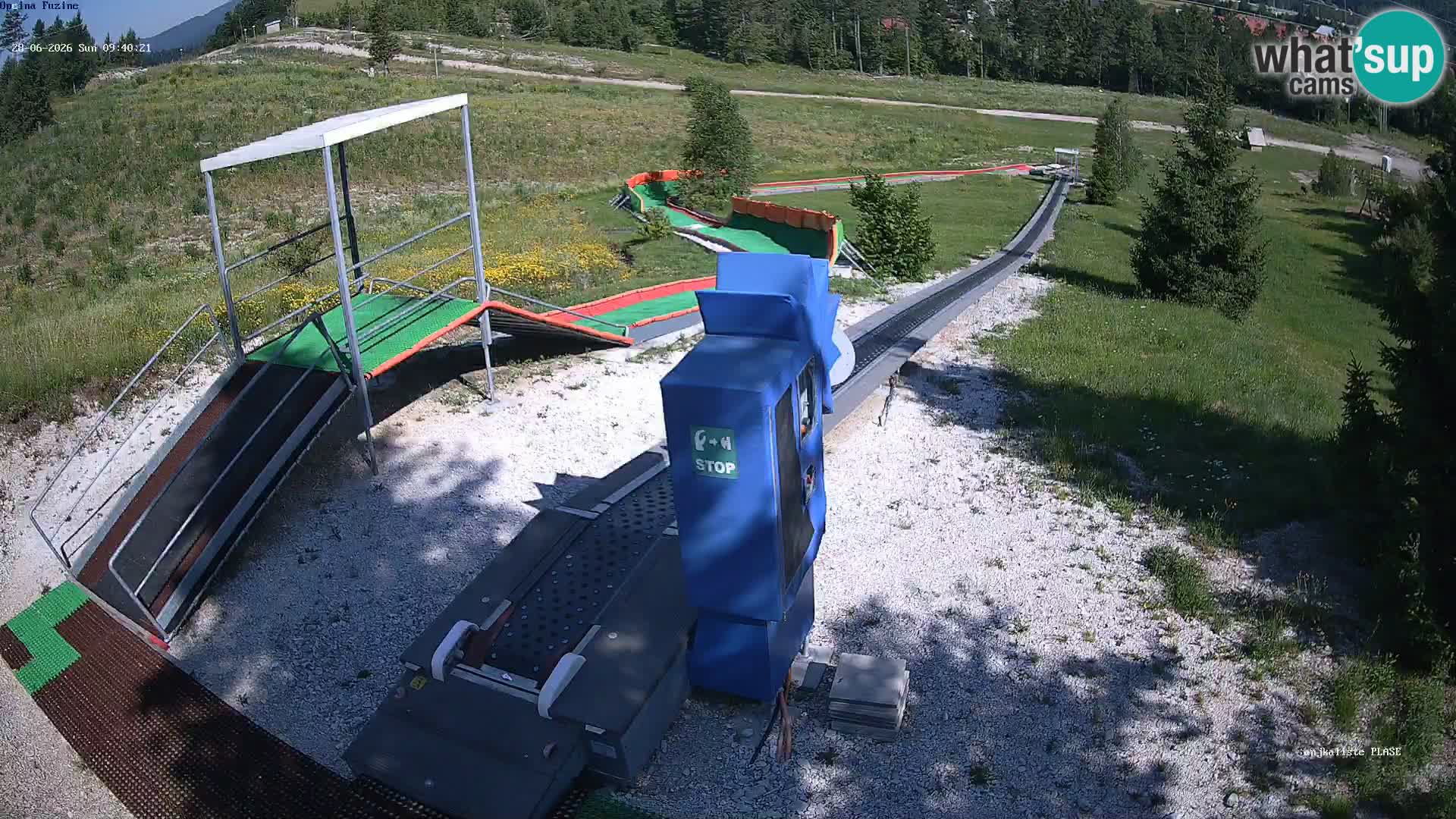 Live webcam Fužine toboggan run – Croatia