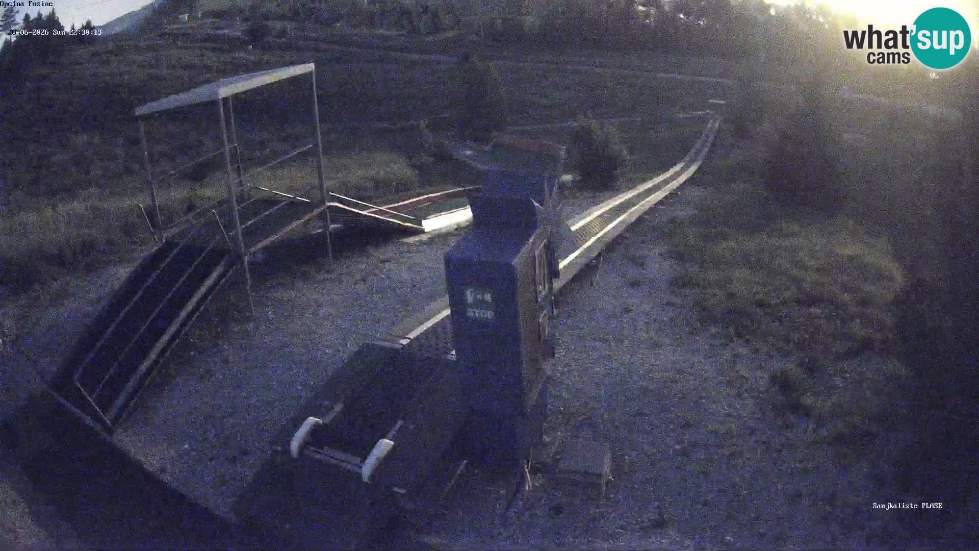 Live webcam Fužine toboggan run – Croatia