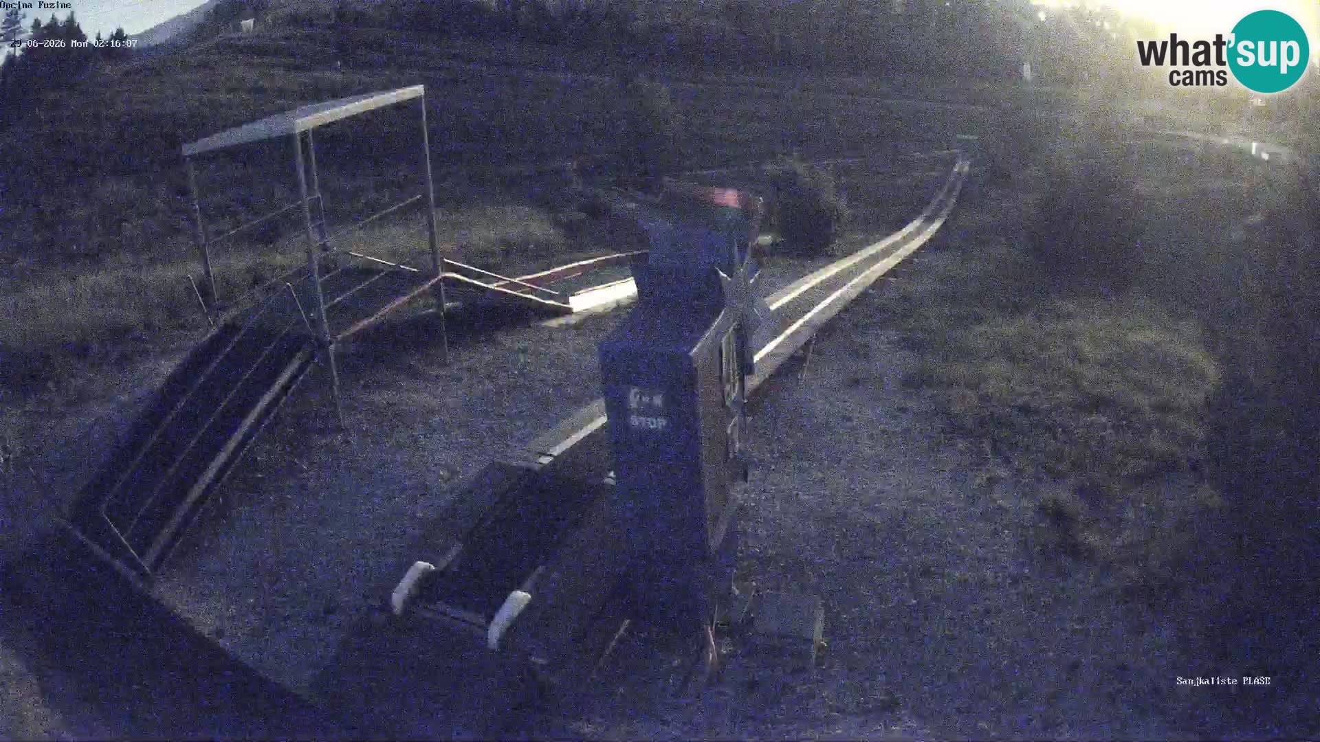 Live webcam Fužine toboggan run – Croatia